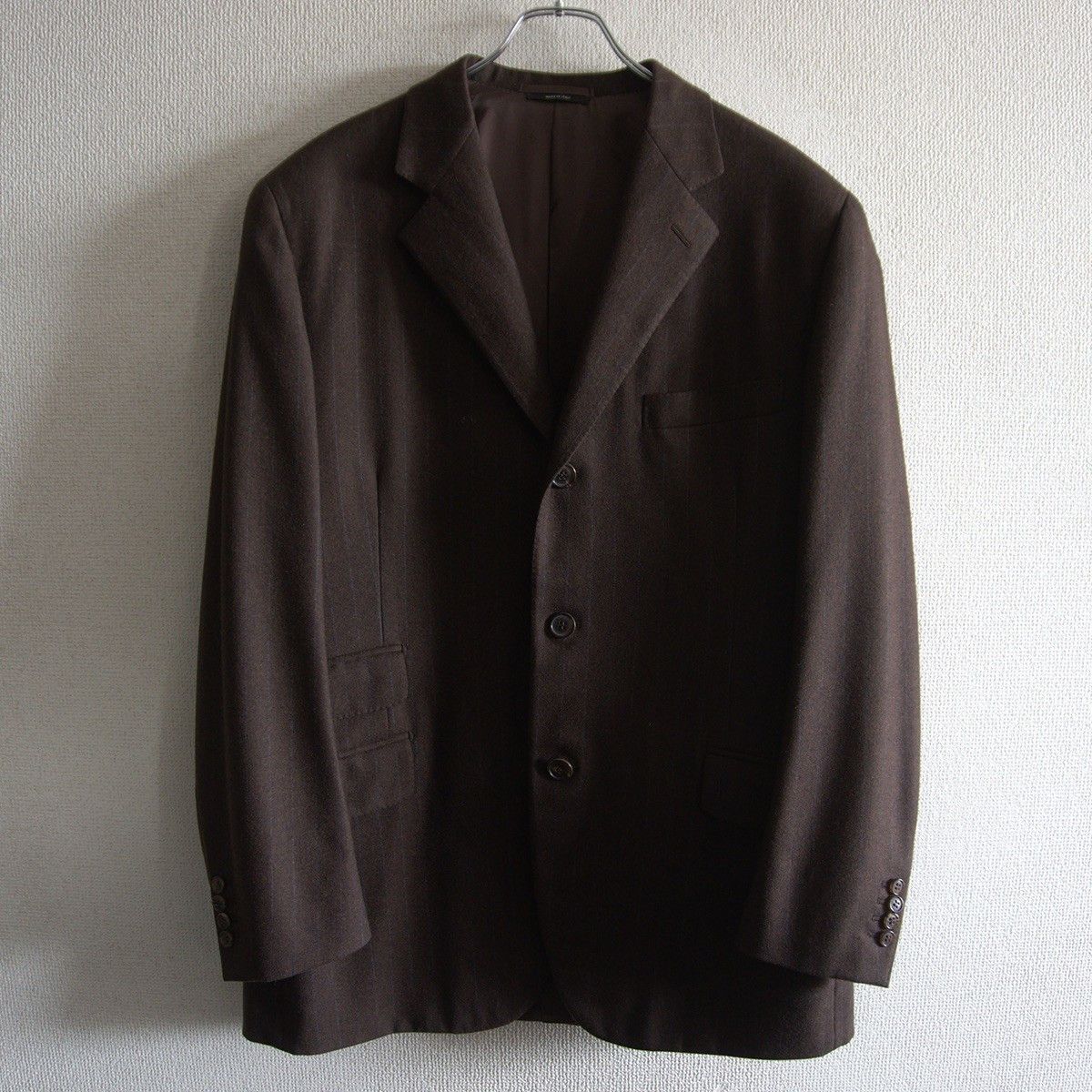 Hermes HERMES Wool Cashmere Pinstripe 3B Tailored Jacket Size L Size US L / EU 52-54 / 3 - 1 Thumbnail