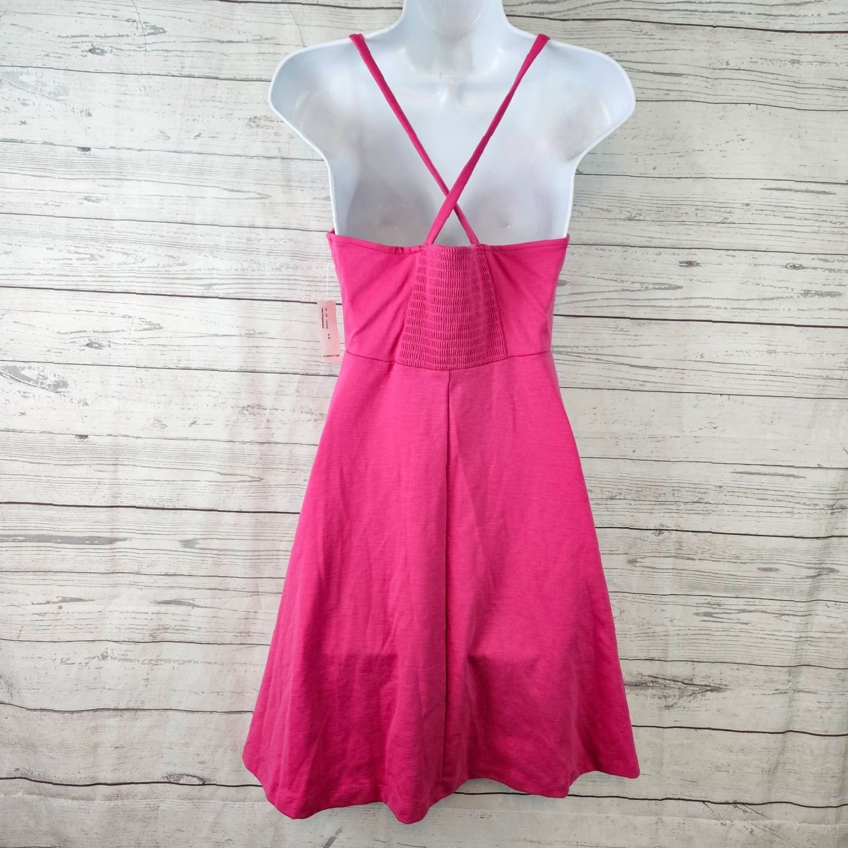 Old Navy Old Navy Womens Dress Solid Pink Sleeveless Cotton Blend Sz S Size S / US 4 / IT 40 - 4 Thumbnail