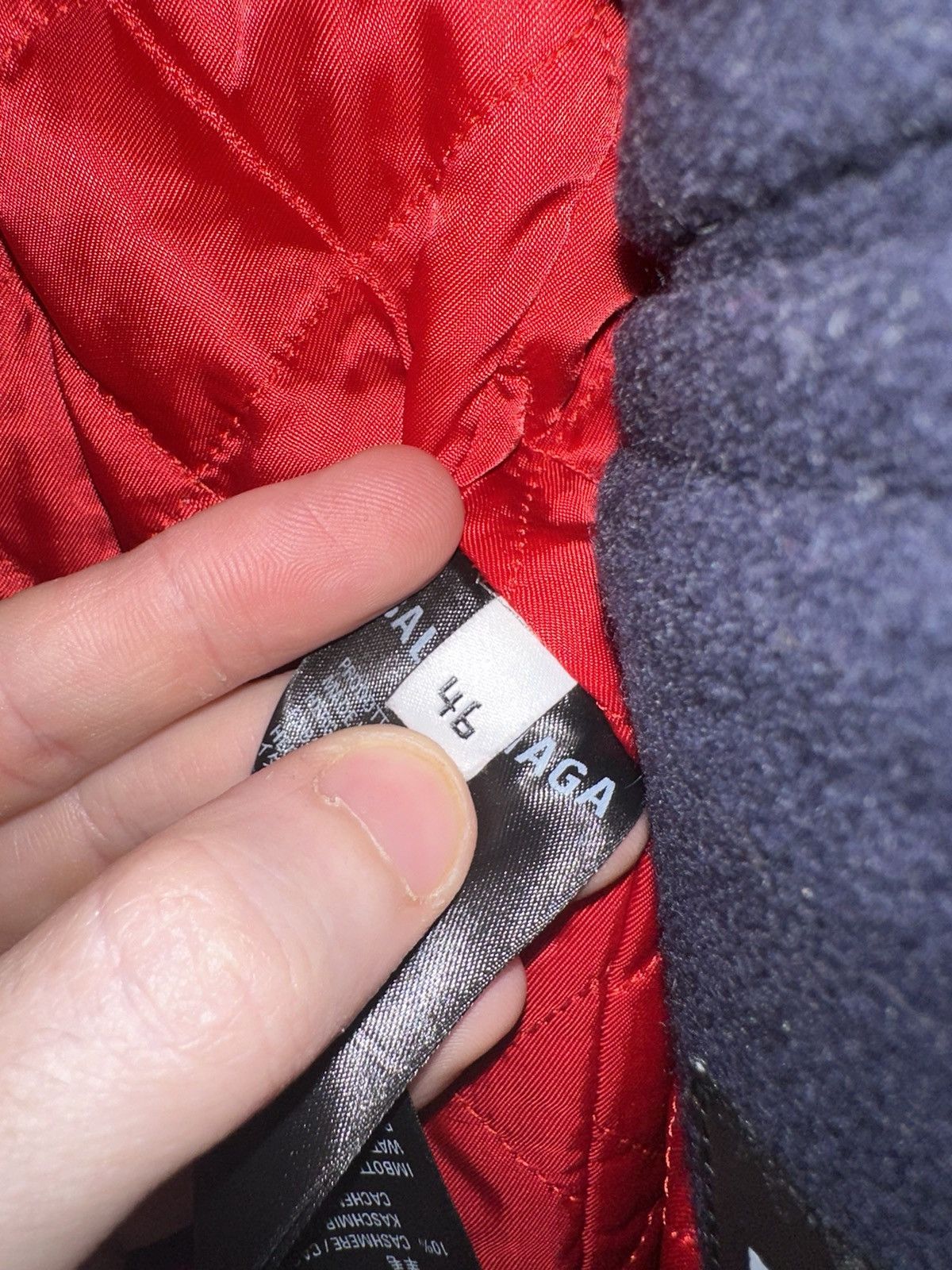 Balenciaga Padded shoulder cashmere + wool fleece 2019 peacoat NWT Size US S / EU 44-46 / 1 - 12 Thumbnail