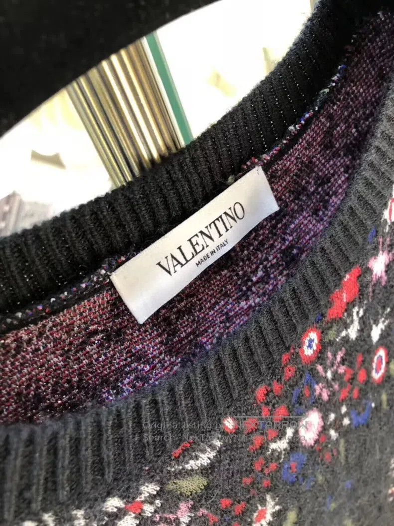 Valentino Valentino Mohair splash pattern sweater Size S / US 4 / IT 40 - 2 Thumbnail