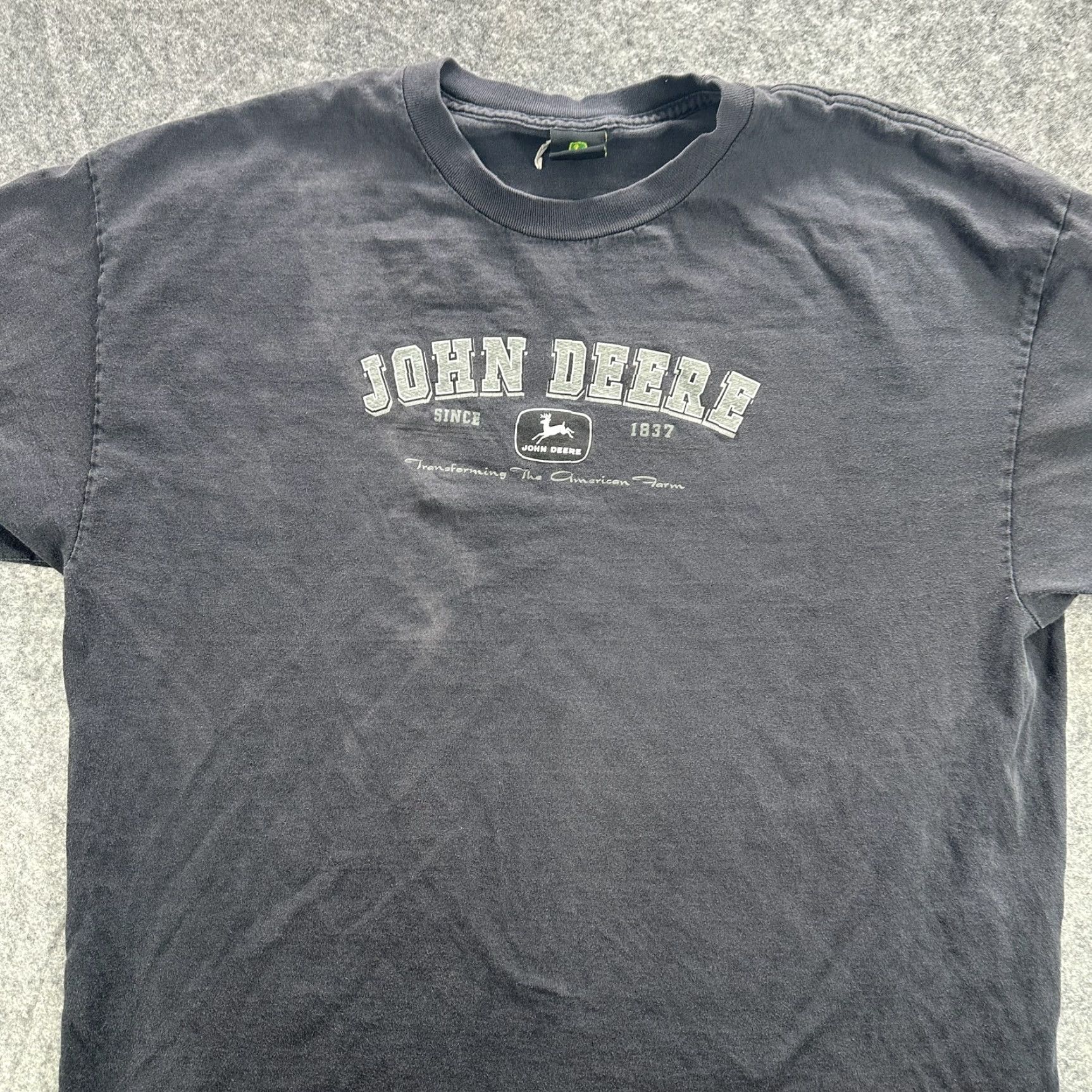 John Deere John Deere Shirt Mens Extra Large Black Graphic Tee Tractor Logo Farming Classic Size US L / EU 52-54 / 3 - 2 Thumbnail