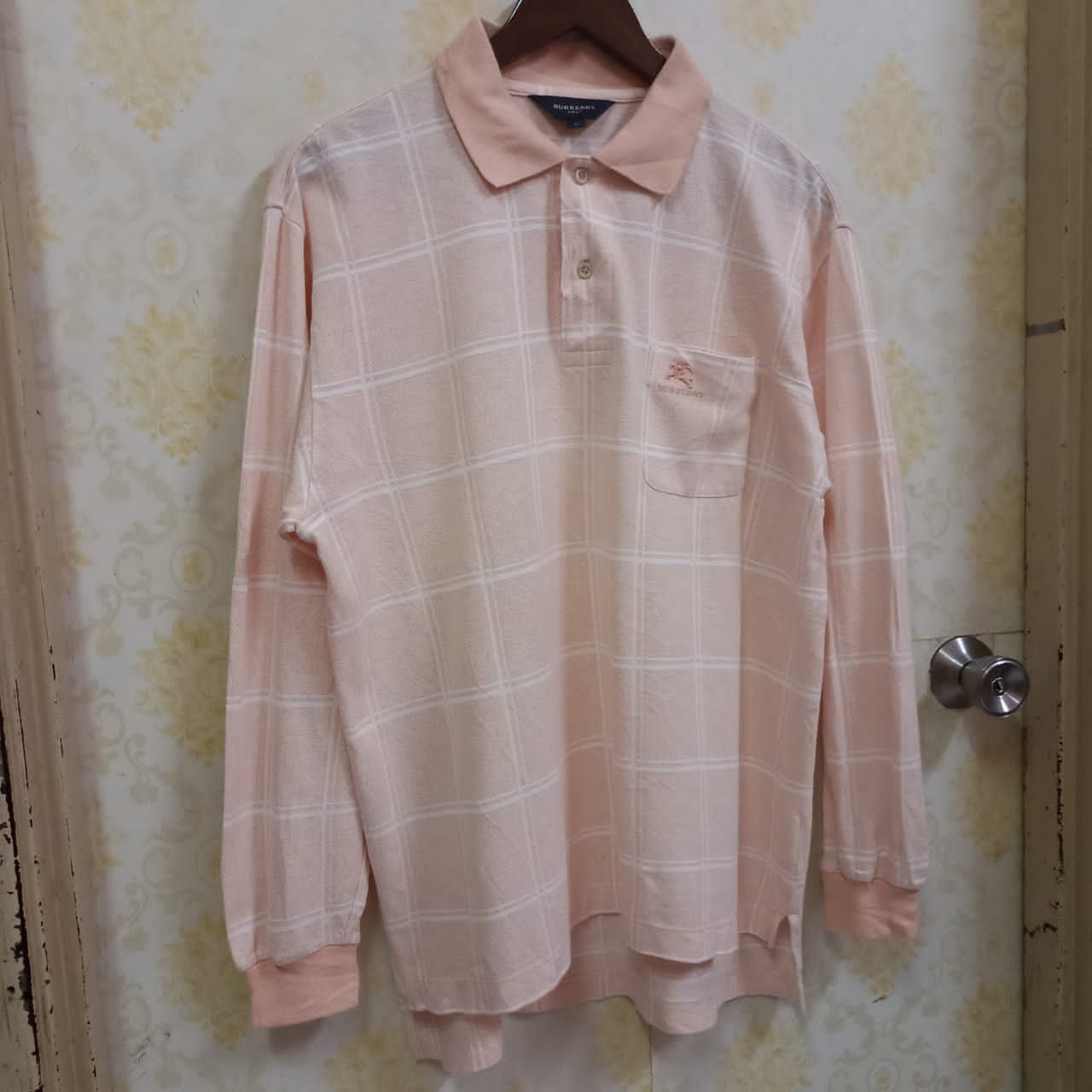 🇯🇵VINTAGE BURBERRY GOLF POLO LONG SLEEVE MADE IN JAPAN