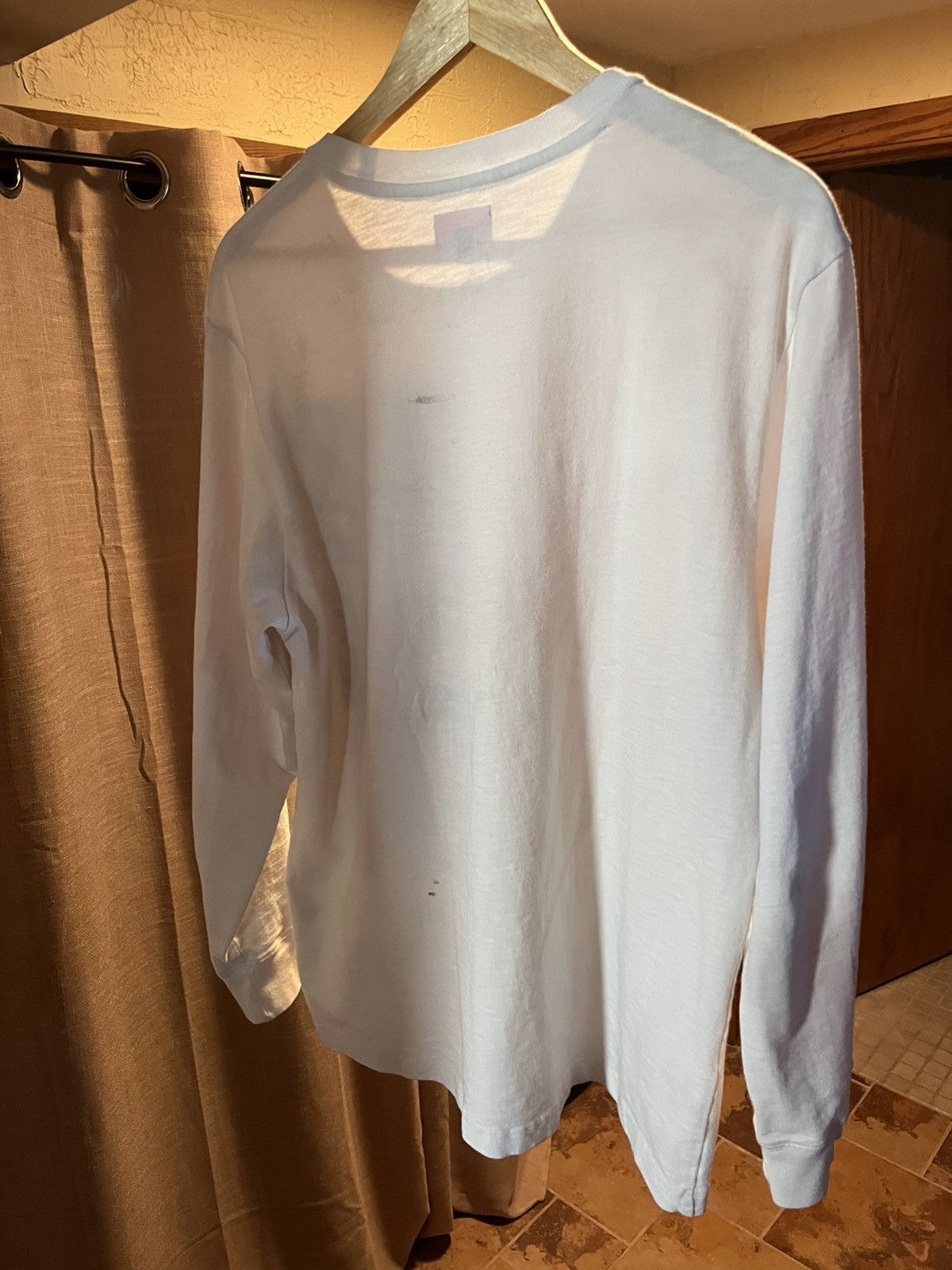 Supreme Supreme SS18 LS stacked spellout white/ blue Size US L / EU 52-54 / 3 - 5 Thumbnail