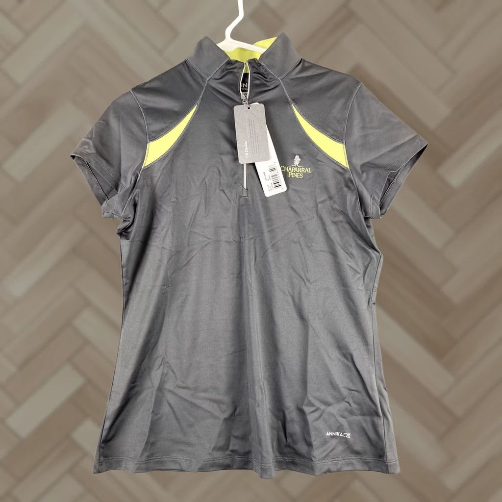 Vintage Annika Sports T Shirt Women’s M Gray Moisture Wicking Short Sleeve Basic Tee Sports Mens Womens Girls? Size M / US 6-8 / IT 42-44 - 1 Thumbnail