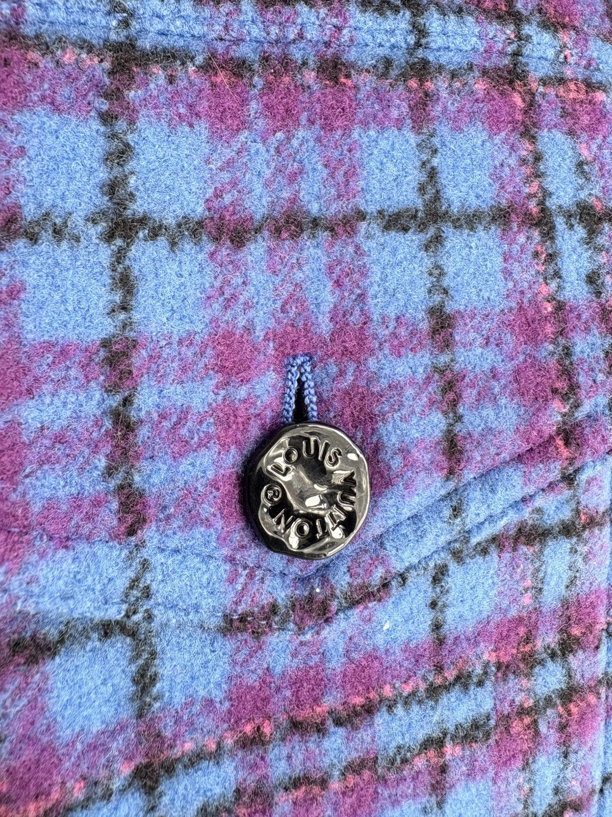 Louis Vuitton Oversize Blue Trucker Flannel Jacket Size US M / EU 48-50 / 2 - 7 Thumbnail