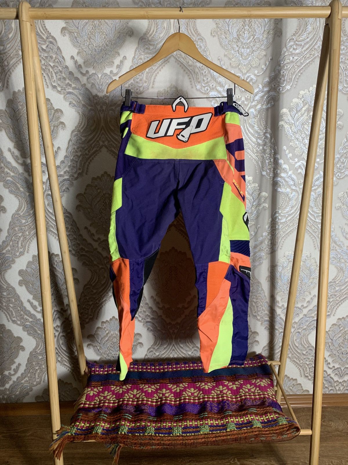 NASCAR VINTAGE UFO PLAST MOTORCYCLE BIKE RACING PANTS RETRO Y2K 90s Size US 28 / EU 44 - 15 Thumbnail