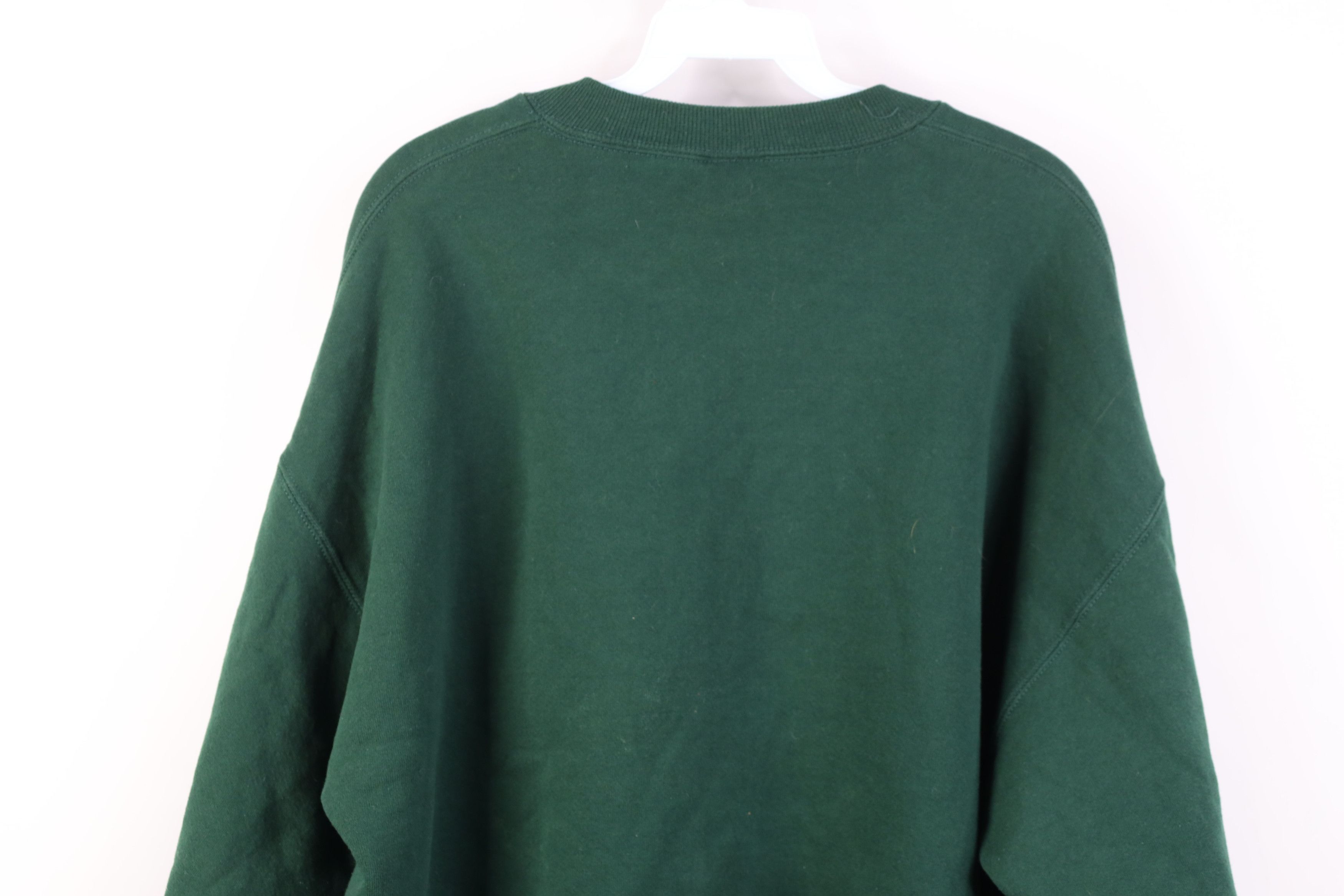Vintage Vintage 90s Streetwear Crewneck Sweatshirt Hunter Green USA Size US XL / EU 56 / 4 - 14 Thumbnail
