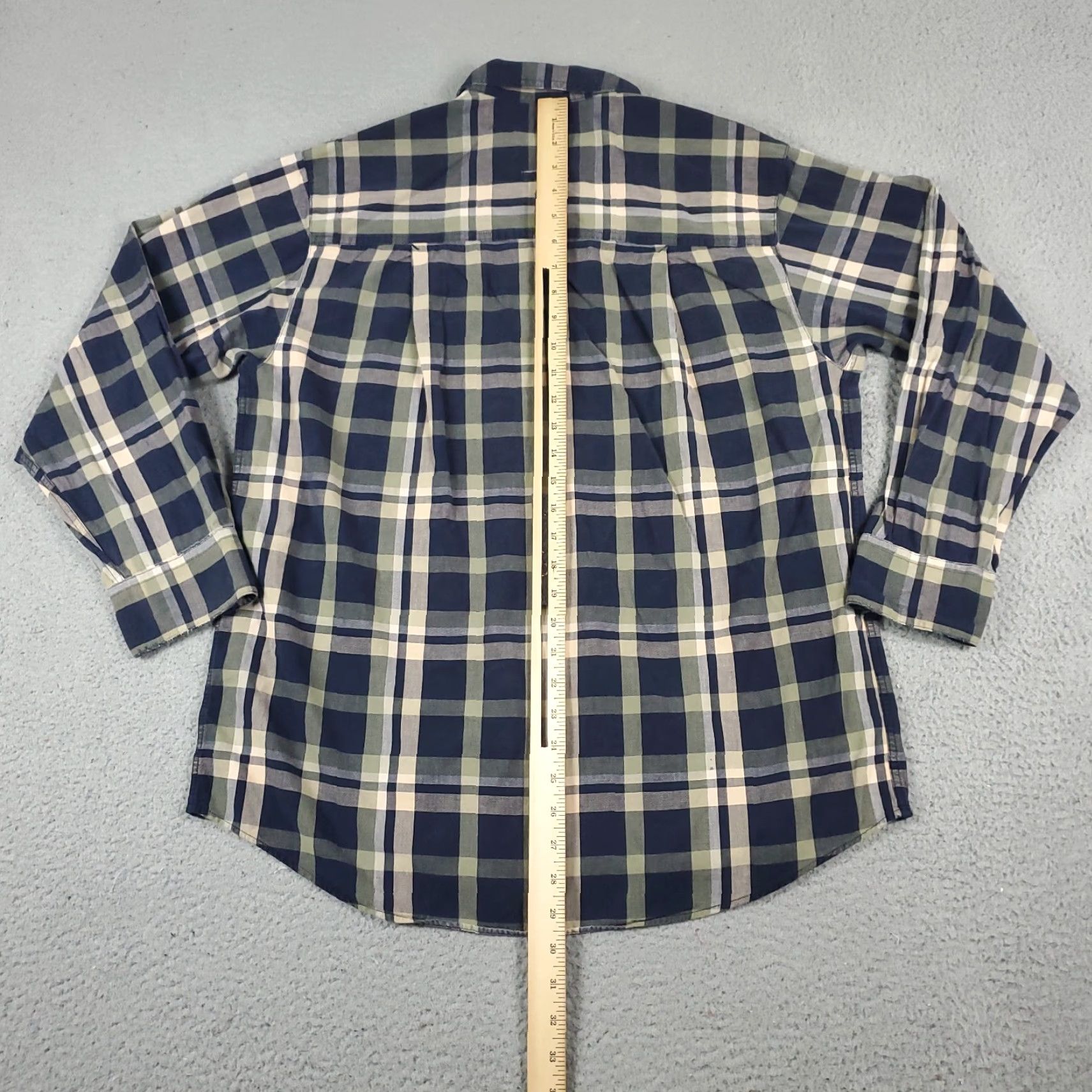 Abercrombie & Fitch VINTAGE Abercrombie & Fitch Shirt Mens Large Blue Beige Plaid Button-Up Casual Classic Outdoors 90s Mens Size US L / EU 52-54 / 3 - 5 Thumbnail