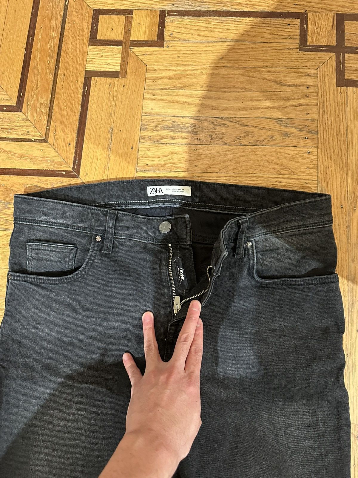 Zara Limited Edition Premium Zara Man Black Denim Size US 34 / EU 50 - 3 Thumbnail