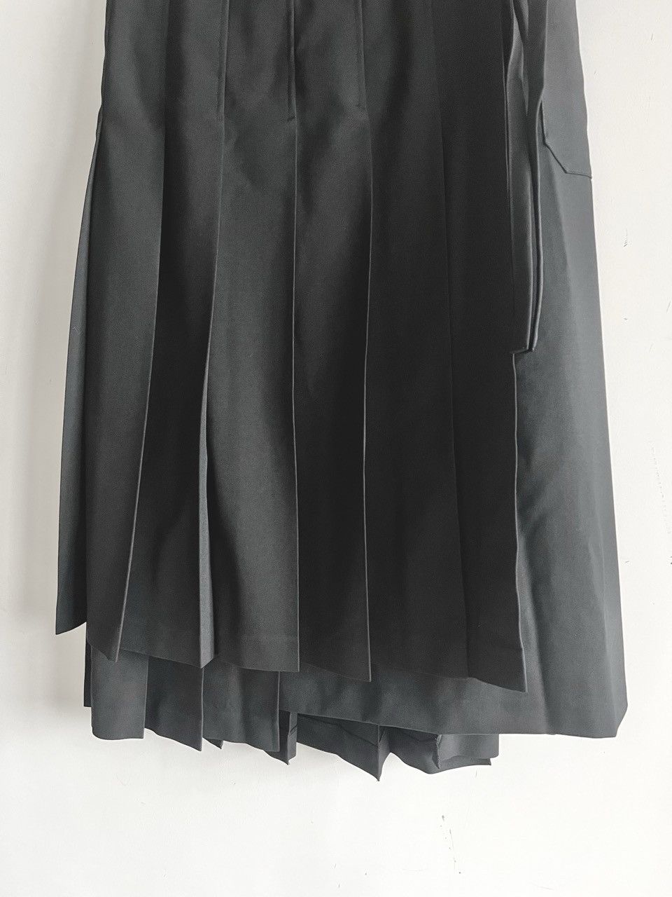 Comme des Garcons COMME des GARCONS - Wool Gabardine Apron Wrap Pleated Skirt Size 27" / US 4 / IT 40 - 4 Thumbnail