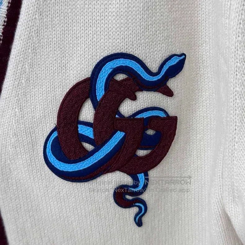 Gucci Gucci Snake Year Limited Blue and White Woollen Knitted Ca Size XS / US 0-2 / IT 36-38 - 4 Thumbnail