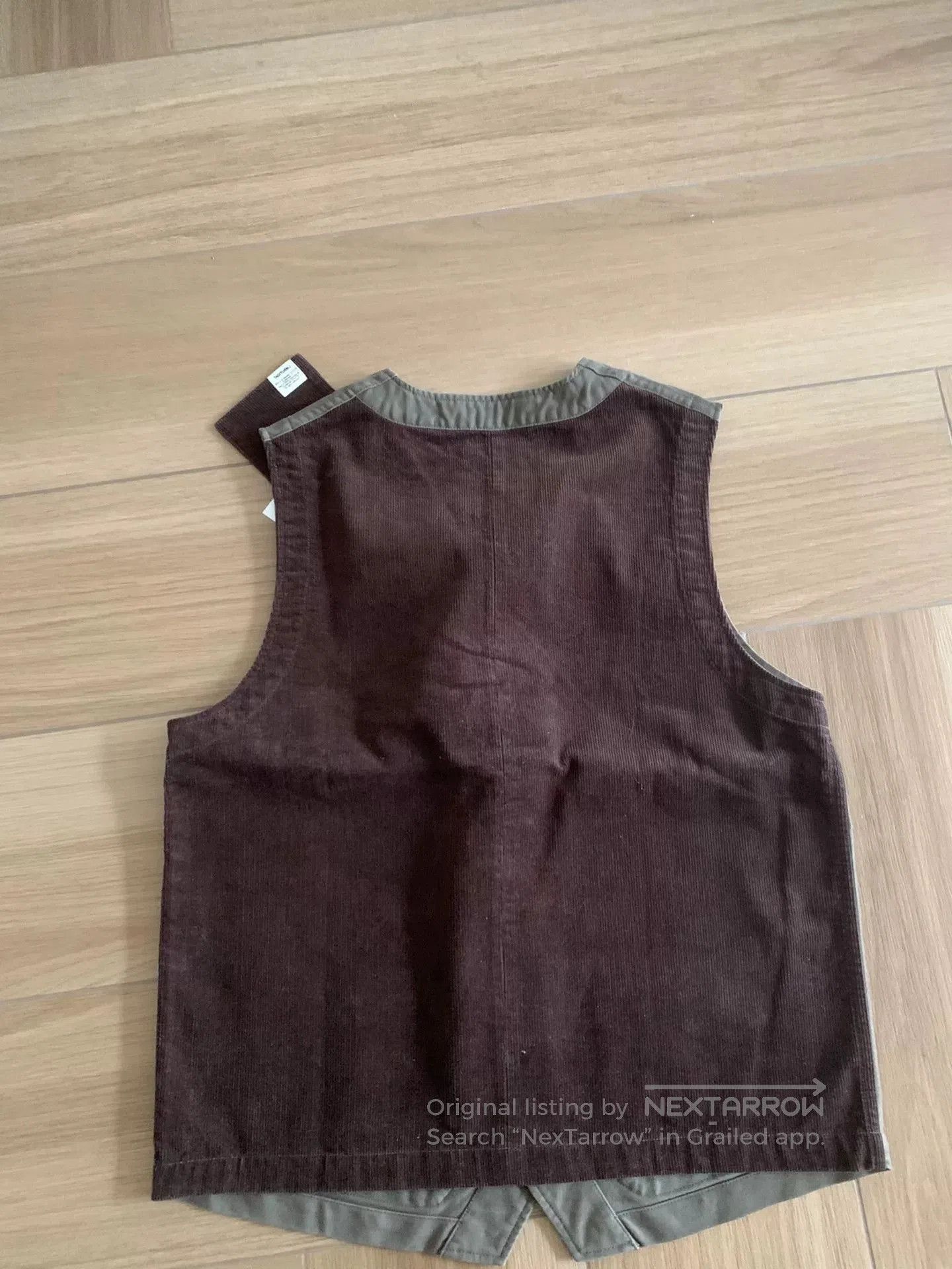 TAAKK french style work vest in brown. Size US M / EU 48-50 / 2 - 4 Thumbnail