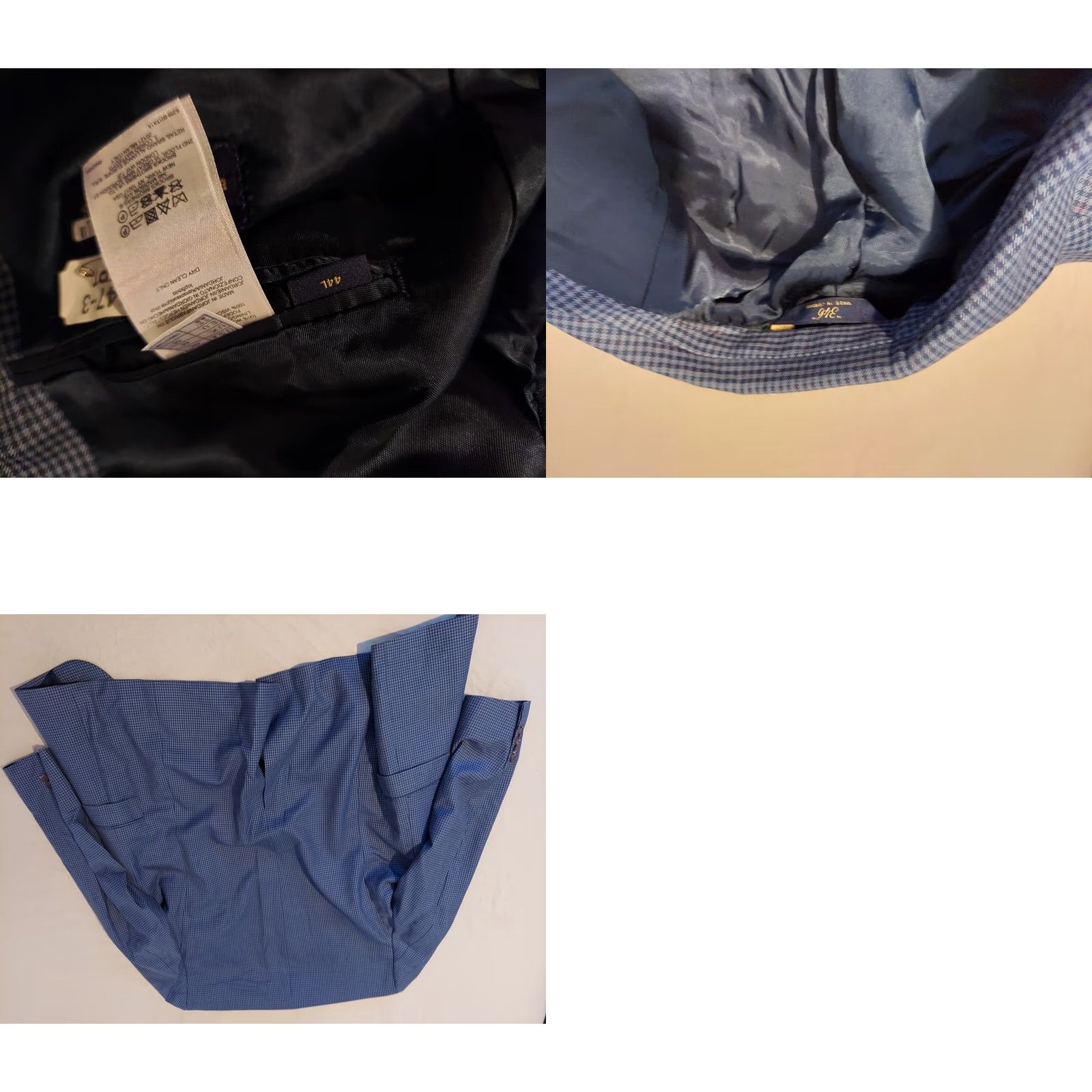 Brooks Brothers Brooks Brothers Blazer Wool 44L Blue Mens Jacket Blazer 2 Piece Regular Wool Men 44 Blue Brooks Brothers Size 44R - 9 Thumbnail