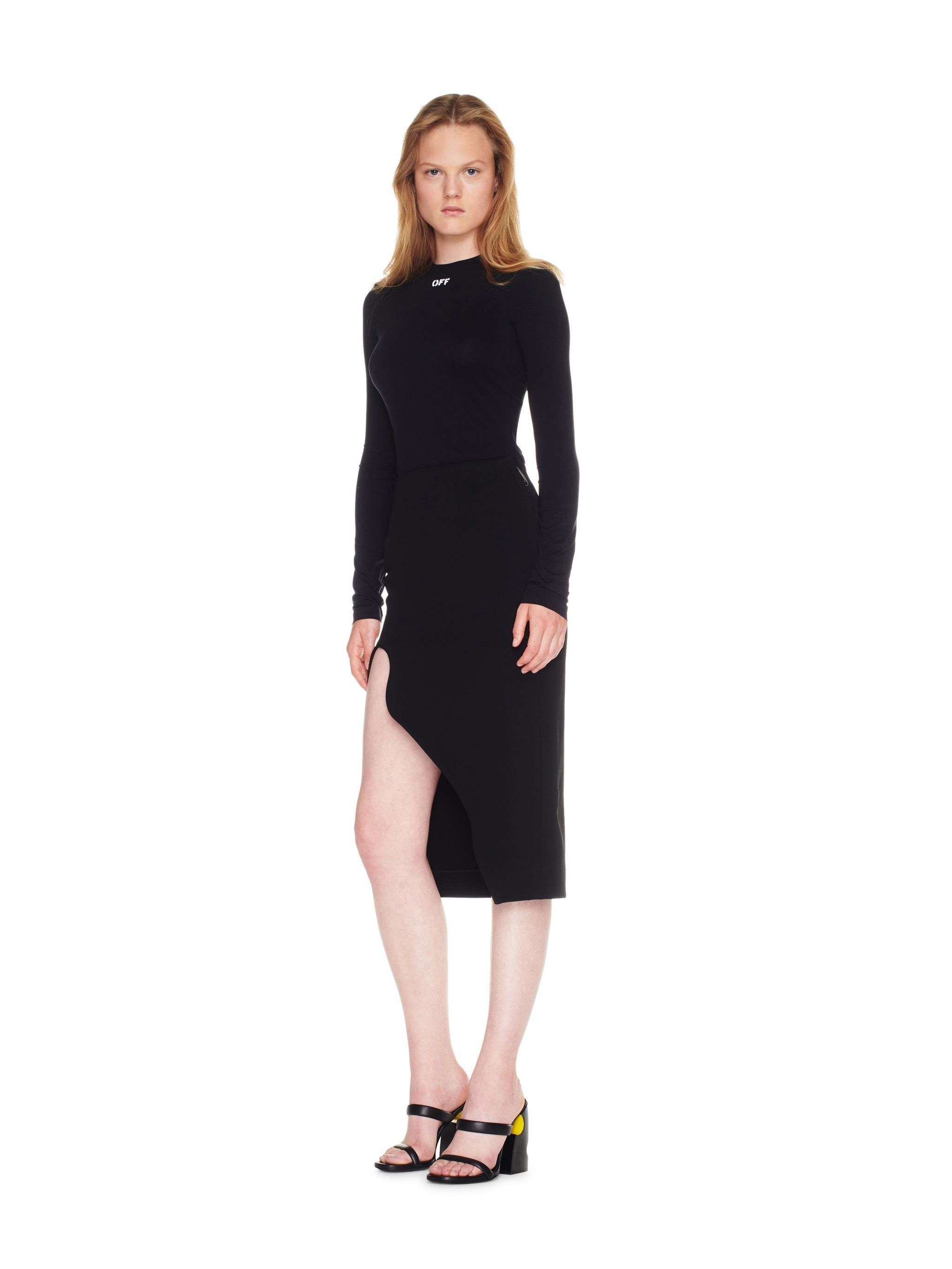 Off-White o1gr1nt0425 Off Stamp Second Skin Top in Black Size S / US 4 / IT 40 - 3 Thumbnail
