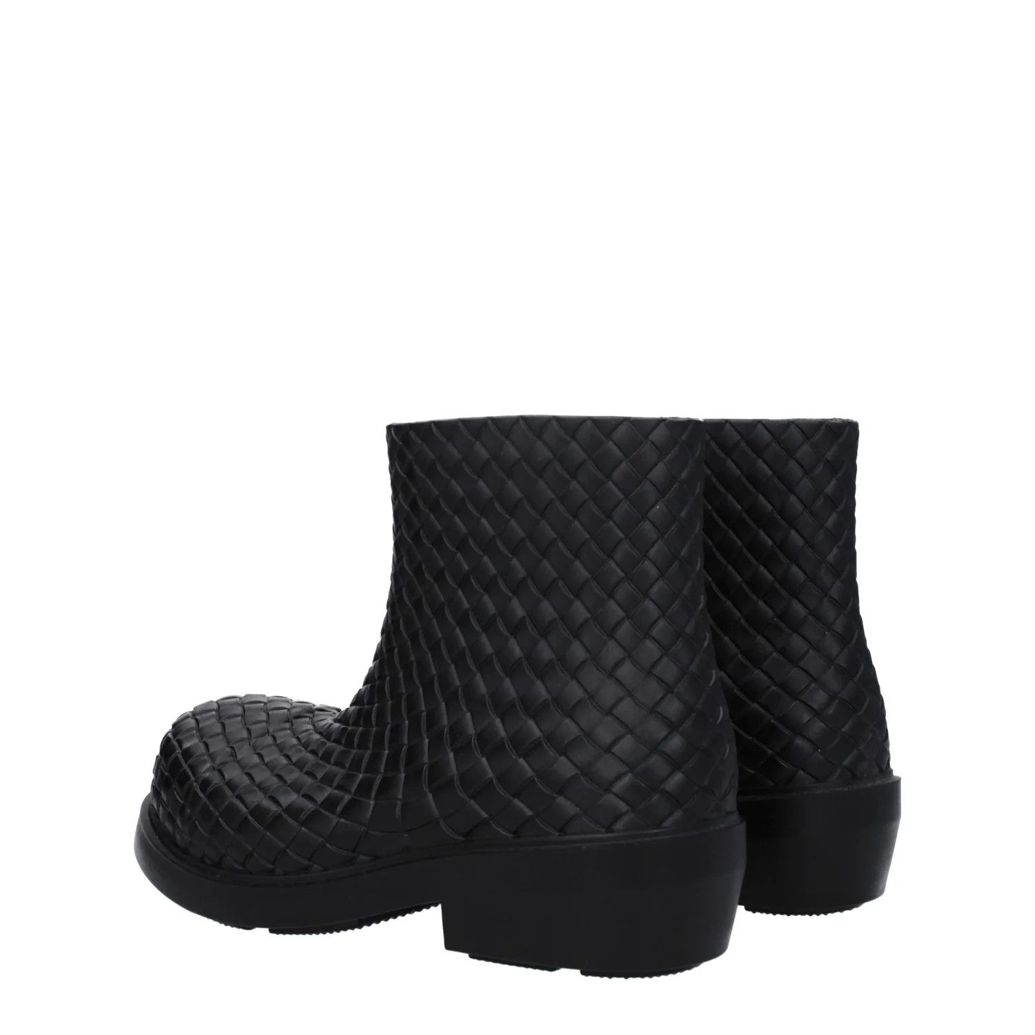 Bottega Veneta ob1o1e0325 Rubber Ankle Boots in Black Size US 7 / EU 40 - 4 Thumbnail