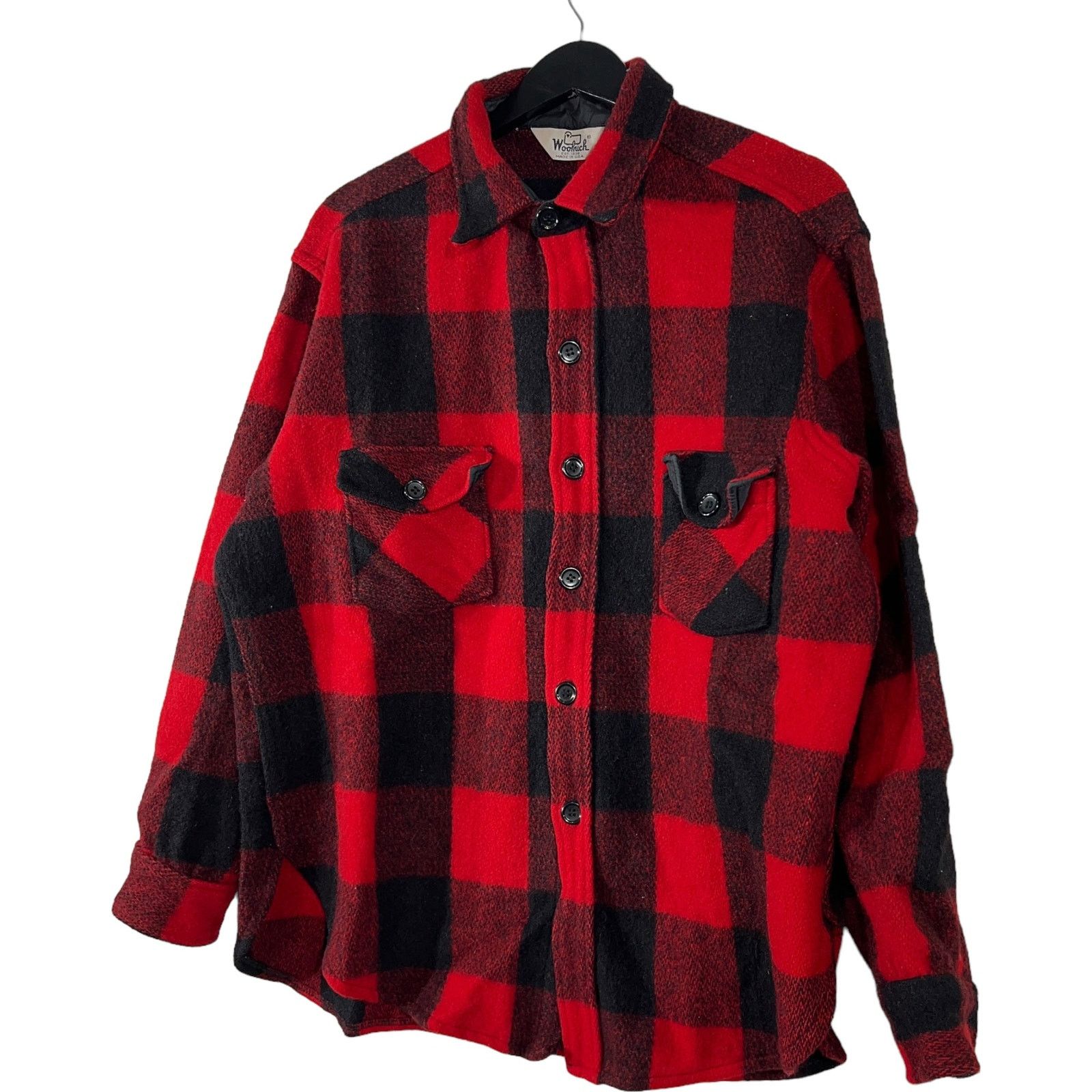 Vintage Vintage Woolrich Plaid Wool Flannel Size US XL / EU 56 / 4 - 4 Thumbnail
