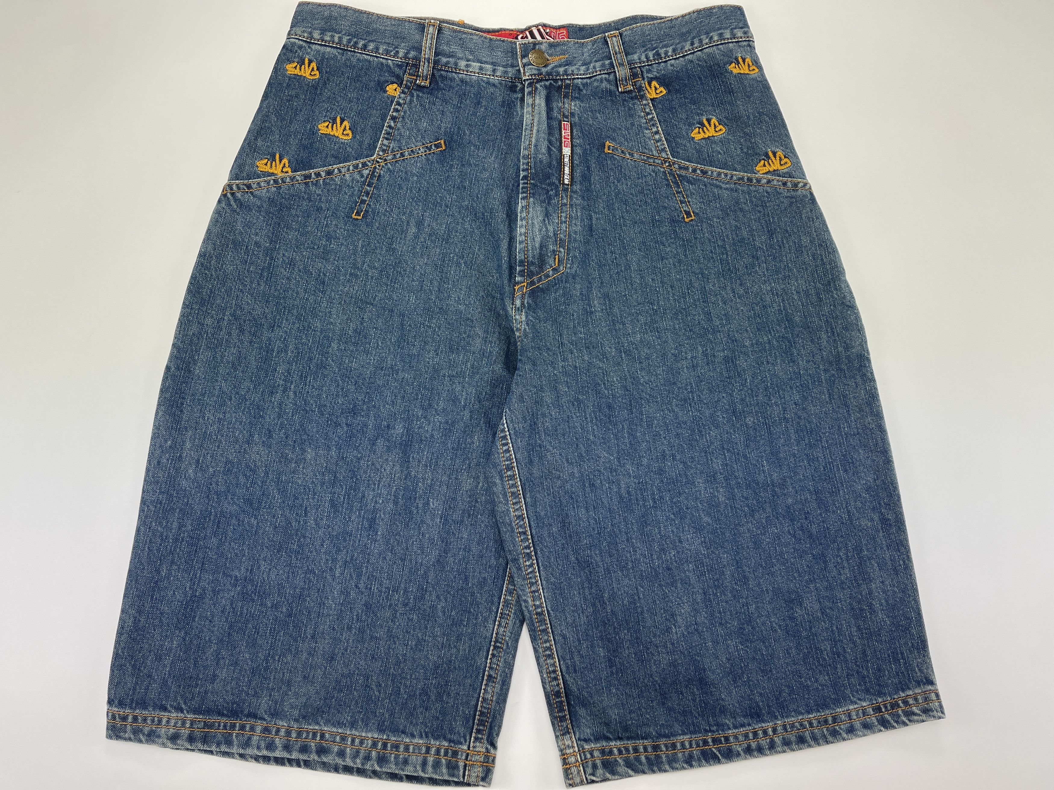 Vintage SWG Street War Gear jeans shorts vintage hip hop 90s size 32 Size US 32 / EU 48 - 3 Thumbnail