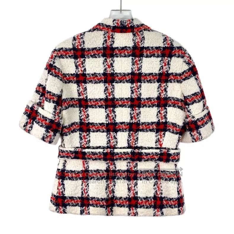 Gucci Gucci Colour-matched plaid single-breasted short-sleeved w Size S / US 4 / IT 40 - 2 Thumbnail