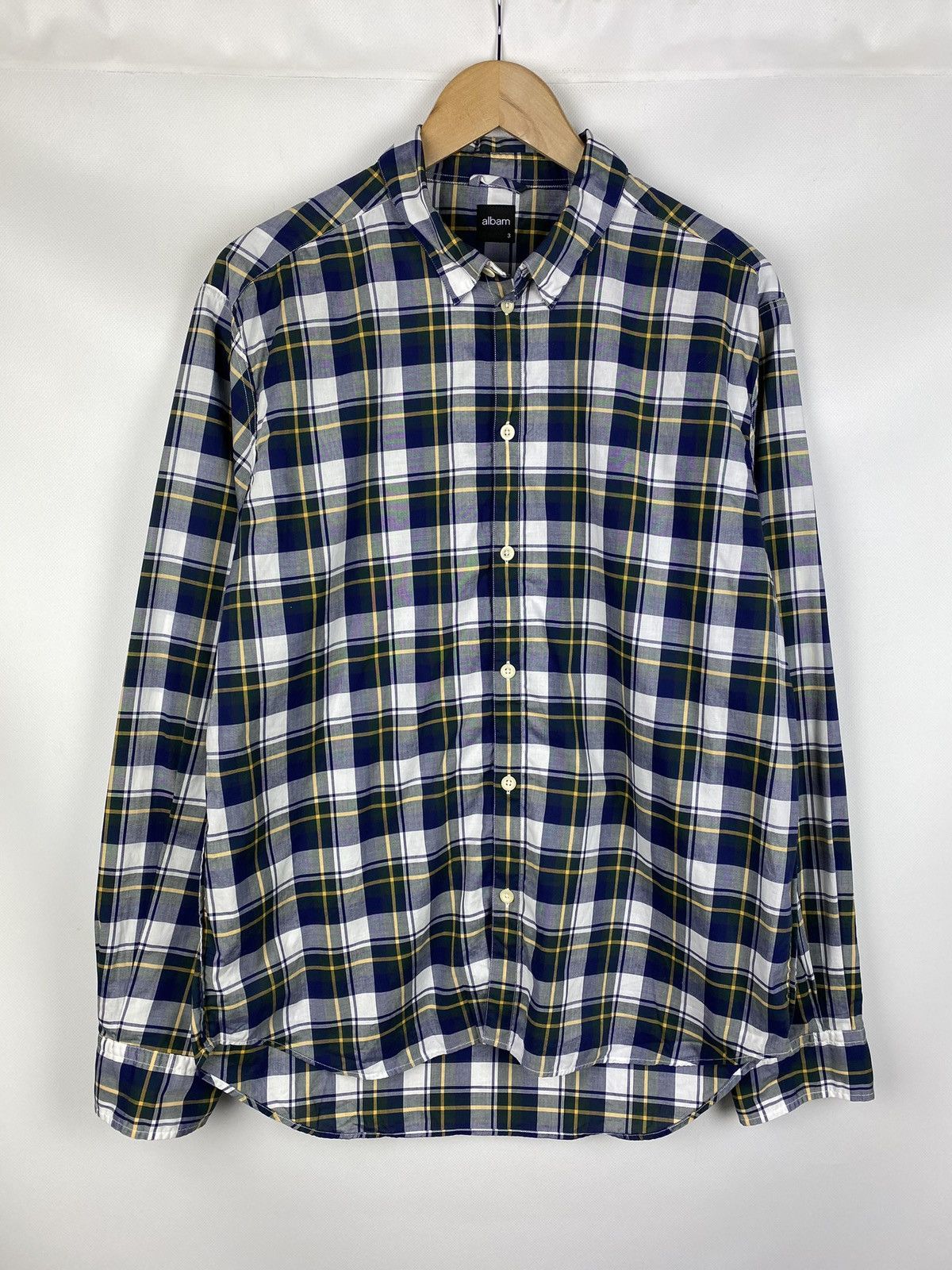 Albam Albam men’s long sleeve checked button up shirt size 3 Size US L / EU 52-54 / 3 - 1 Thumbnail