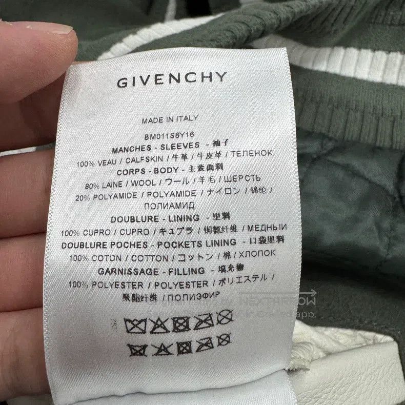 Givenchy Givenchy Size58 Wool and Leather Baseball Jacket Size US M / EU 48-50 / 2 - 3 Thumbnail