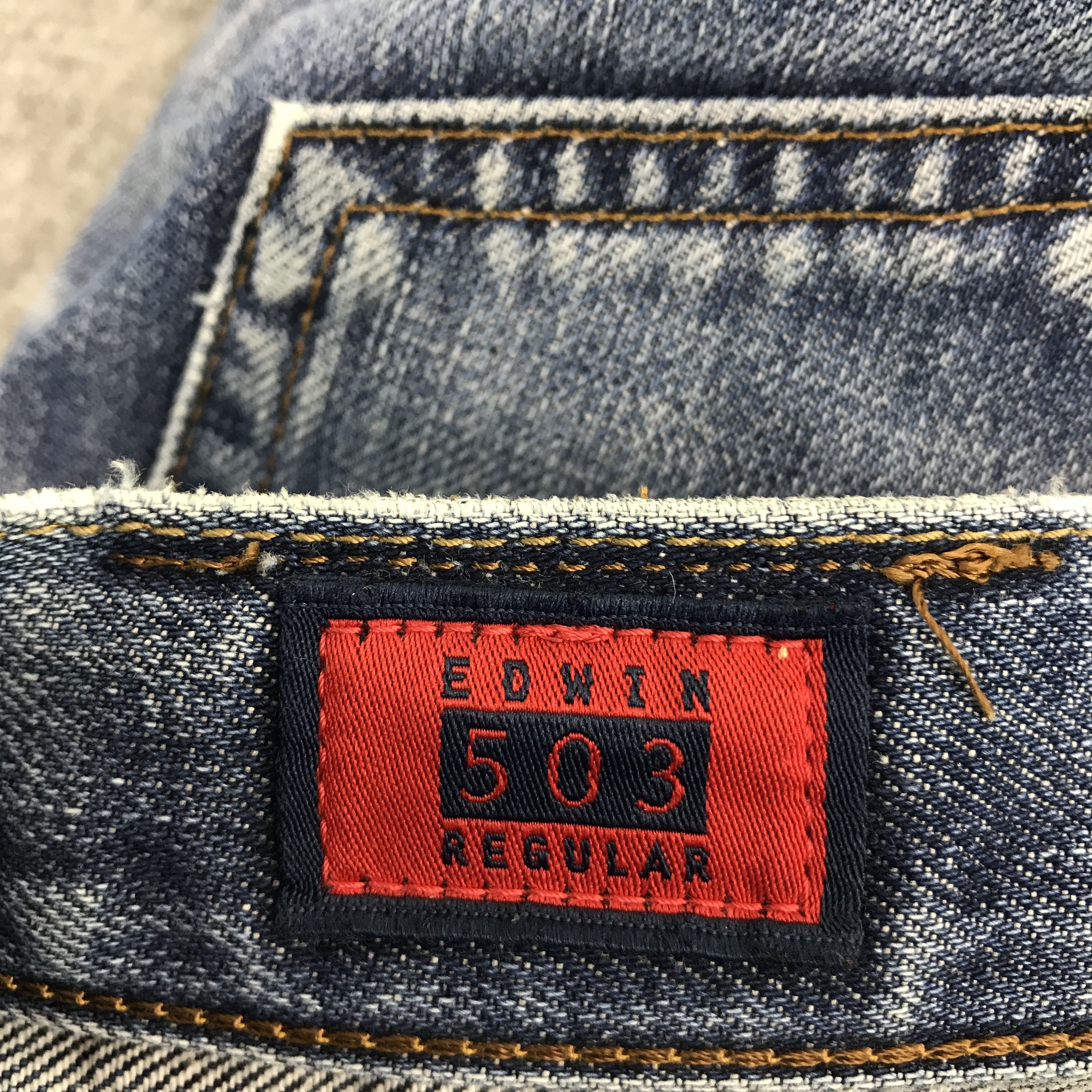 Edwin × Japanese Brand PATCHWORK JAPAN STYLE EDWIN DENIM PANTS Size US 29 - 11 Thumbnail