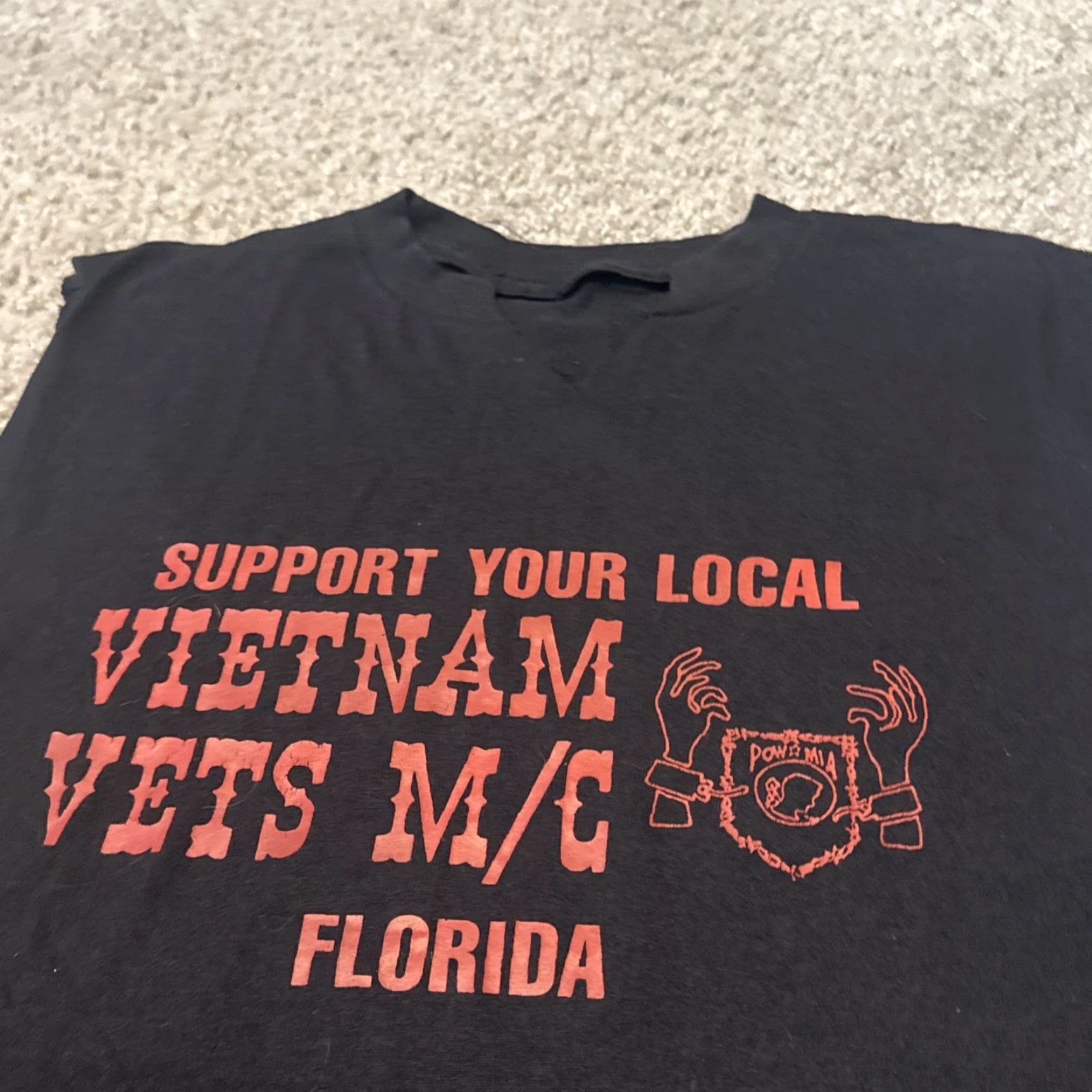 Vintage VINTAGE Support Vietnam Veterans Motorcycle Club Chopped Tank T-Shirt 80s Medium Black Unbranded Unisex Adults M Size US M / EU 48-50 / 2 - 3 Thumbnail