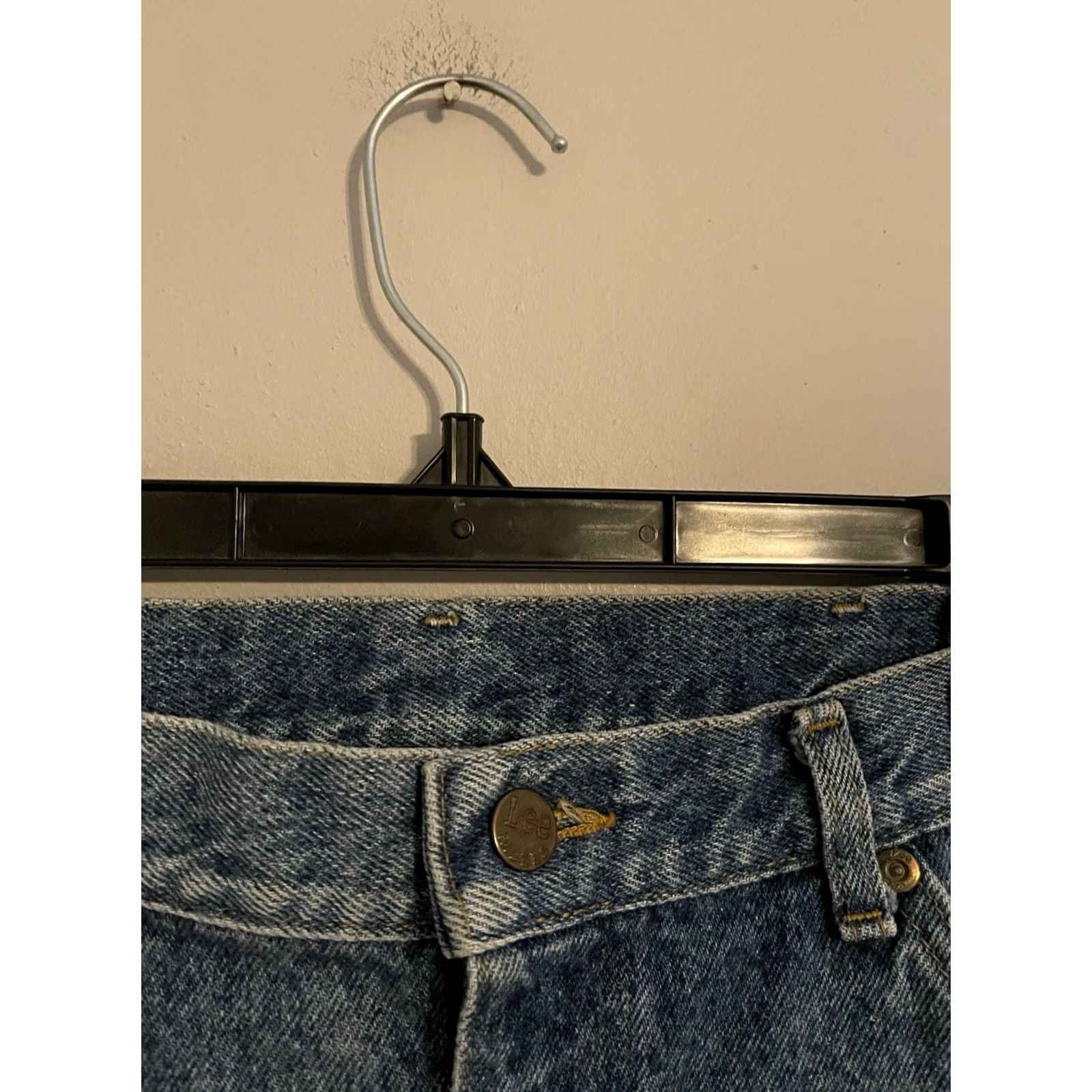 Lee VINTAGE Lee Riders Union Made in the USA Light Wash Denim Jeans Men's 33x30 Size US 33 - 4 Thumbnail
