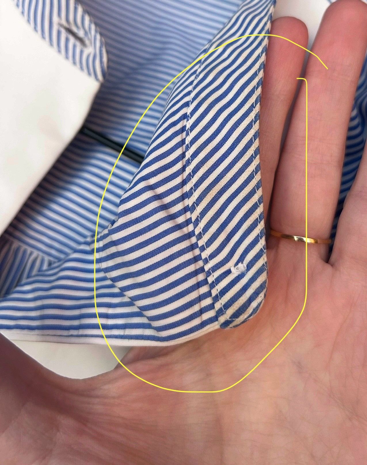 Loewe Loewe Asymmetrical Two Tone Striped Tuxedo Button-Up Shirt Size XS / US 0-2 / IT 36-38 - 13 Thumbnail