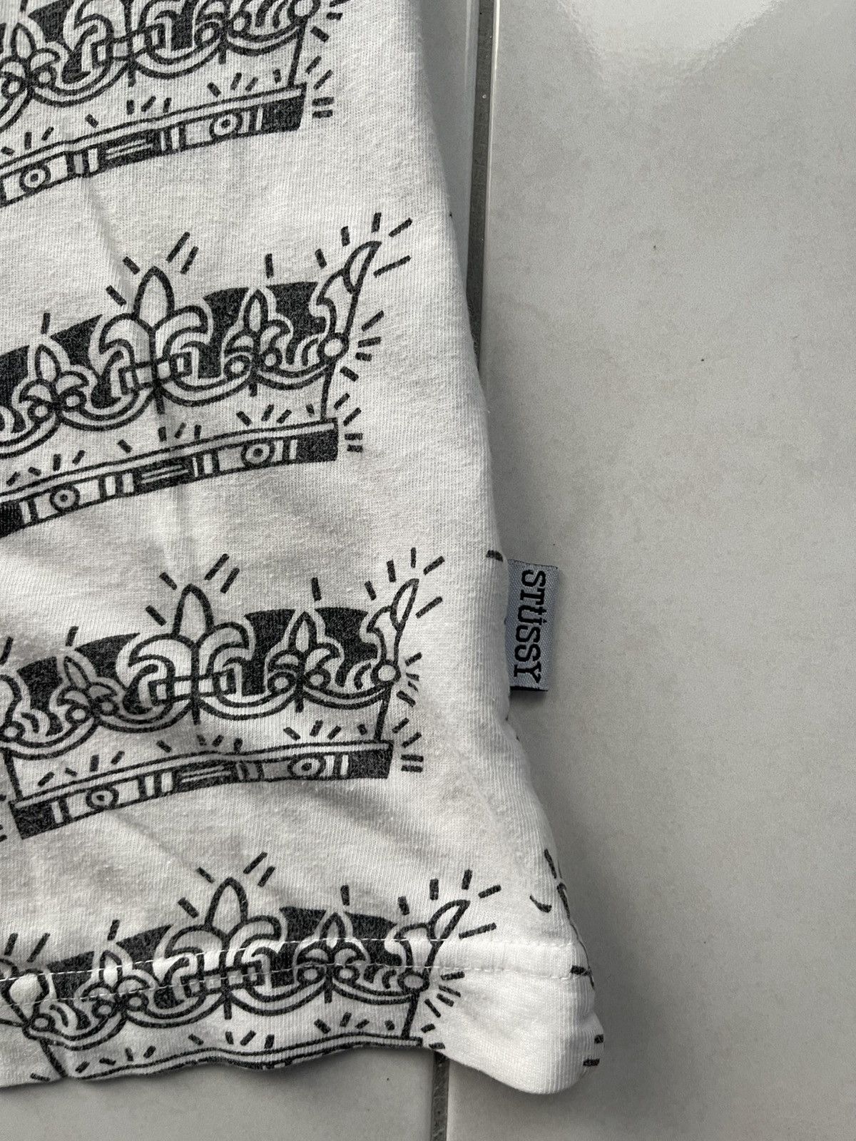 Stussy VINTAGE STUSSY CROWN DESIGN STYLE RAGLAN TEE VERY RARE Size US M / EU 48-50 / 2 - 7 Thumbnail