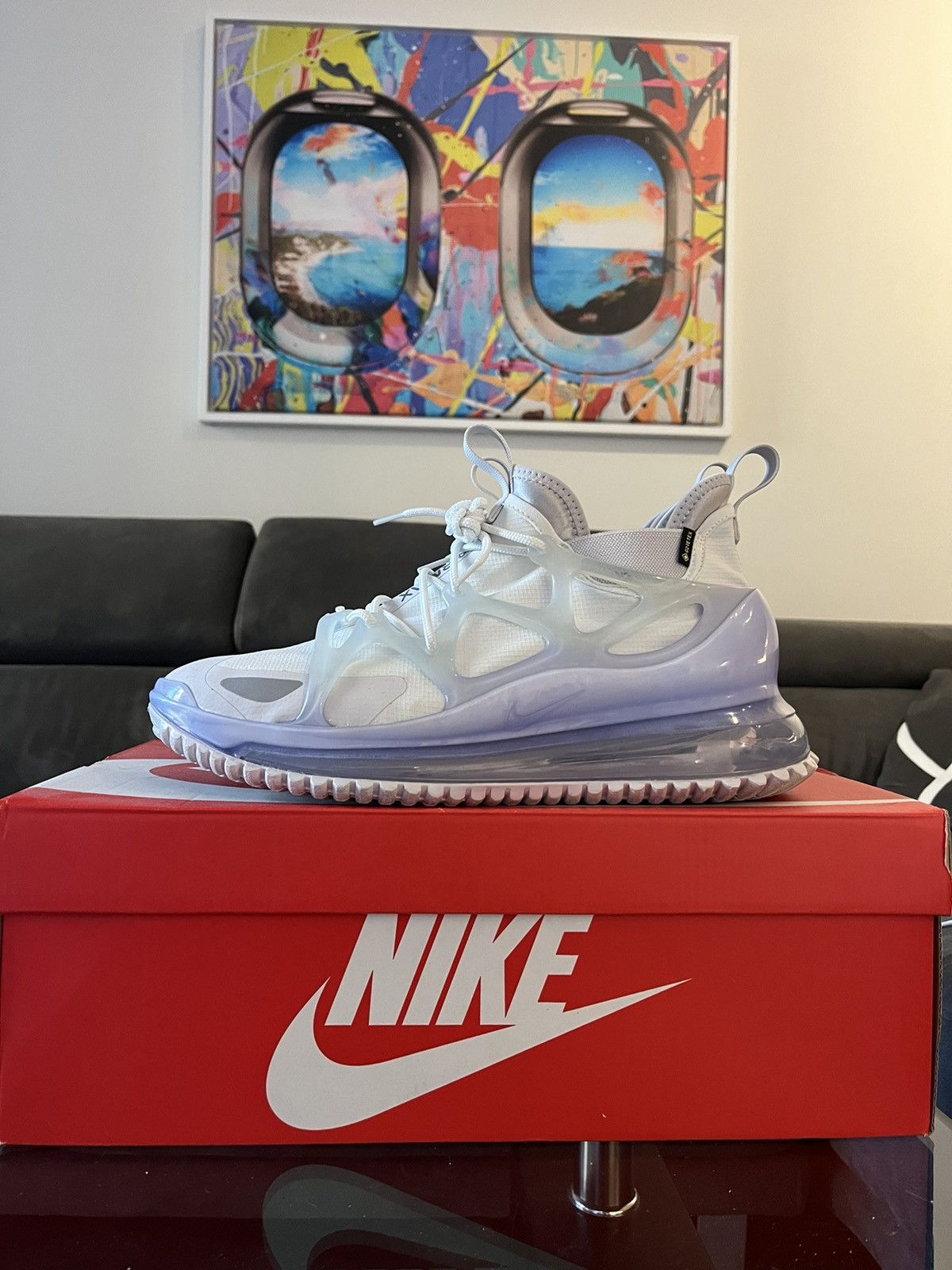 image of Nike Air Max 720 Horizon Shoes in White, Men's (Size 10.5)