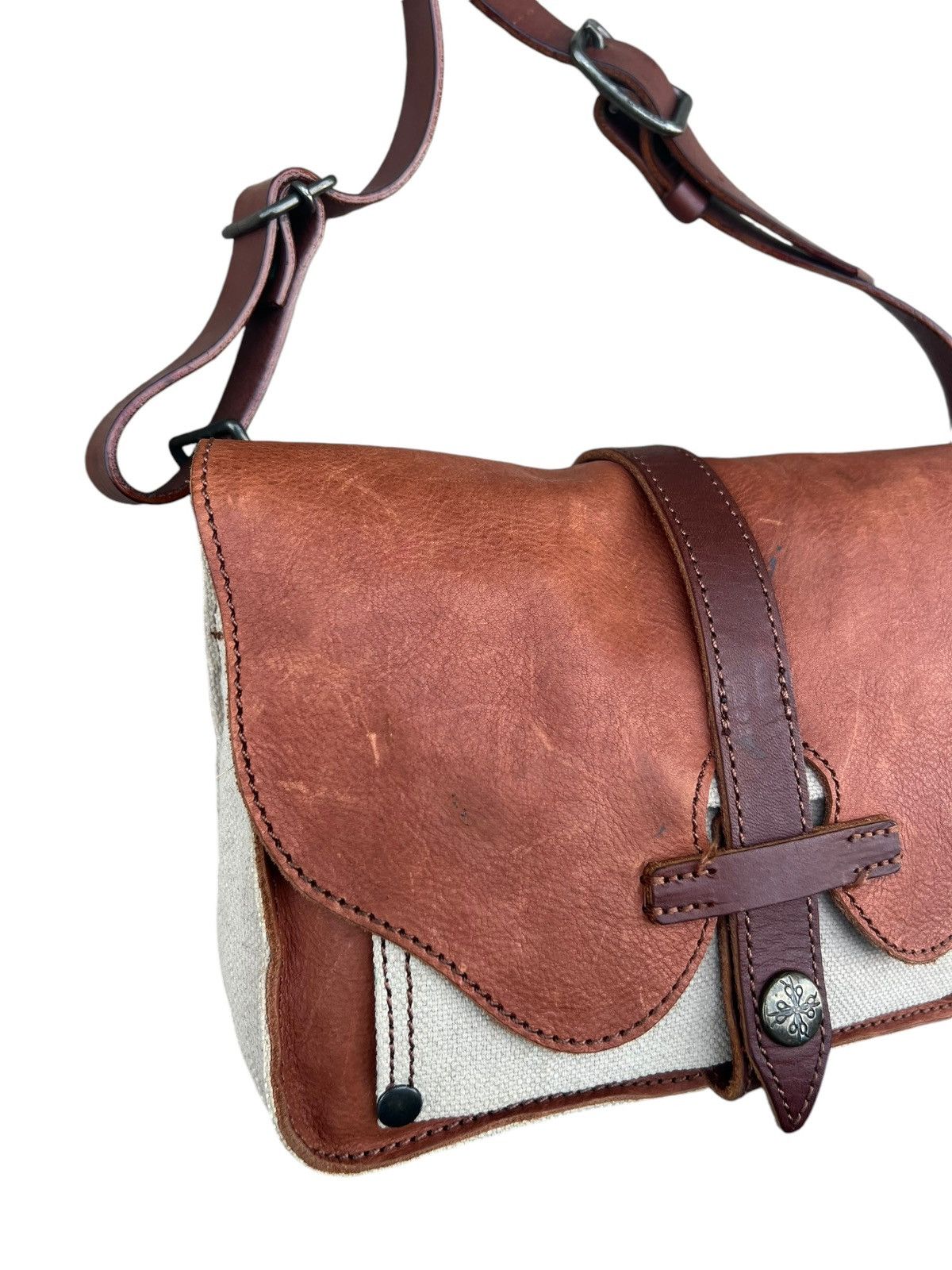 Leather Vintage Agility Japan Patina Leather Hybrid Bag Size ONE SIZE - 7 Thumbnail