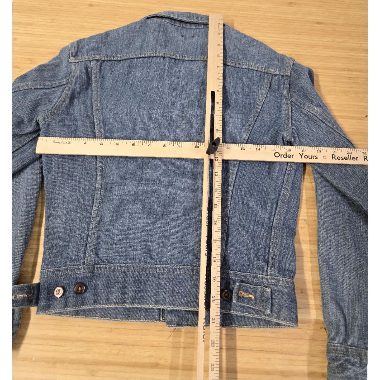 Lee VINTAGE Lee Jacket Womens Small Blue Denim Trucker Made USA Button Western 90s Size M / US 6-8 / IT 42-44 - 6 Thumbnail