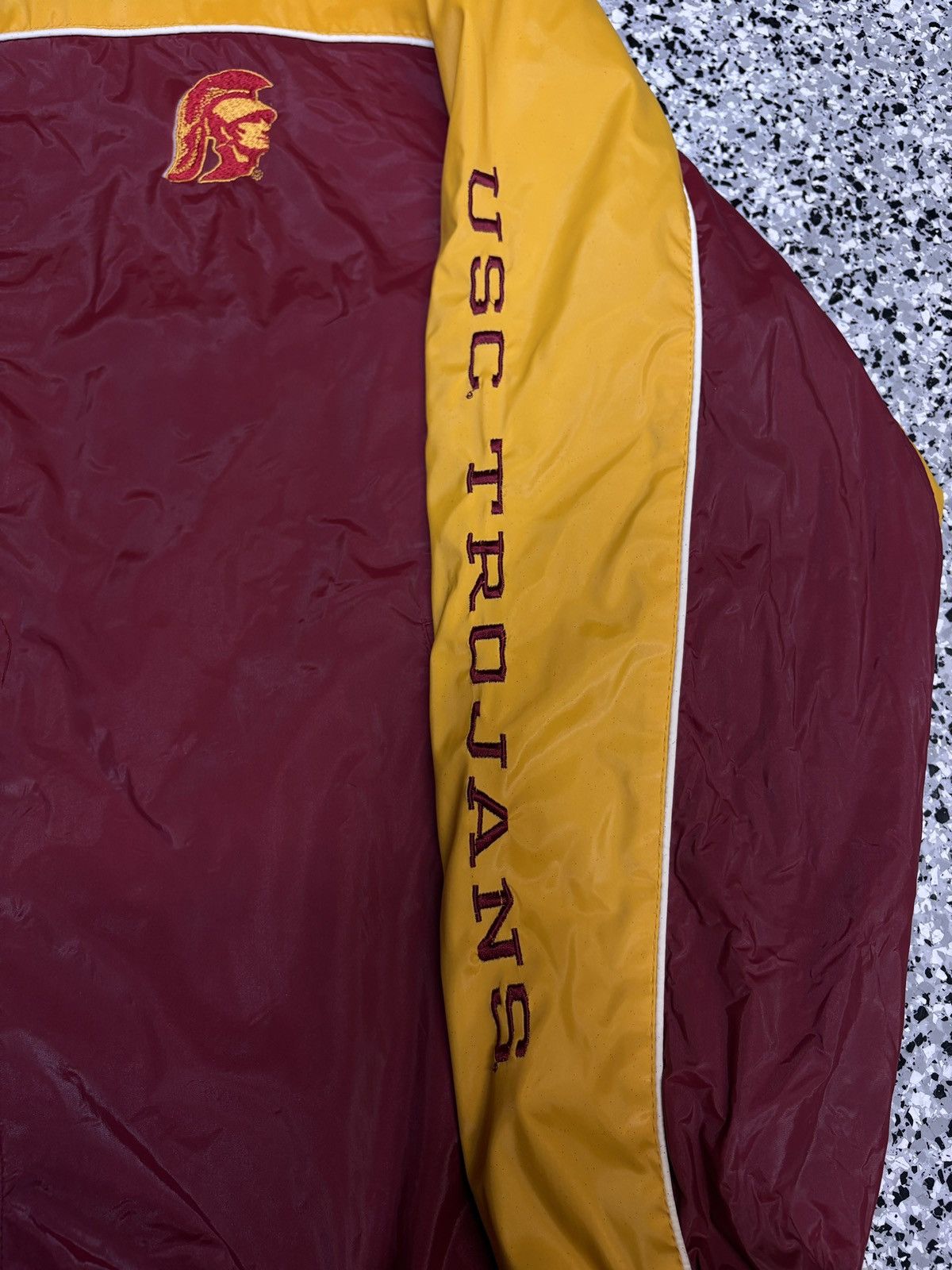 NCAA Vintage 1990s USC Embroidered Windbreaker Size XL 0802 Size US L / EU 52-54 / 3 - 4 Thumbnail