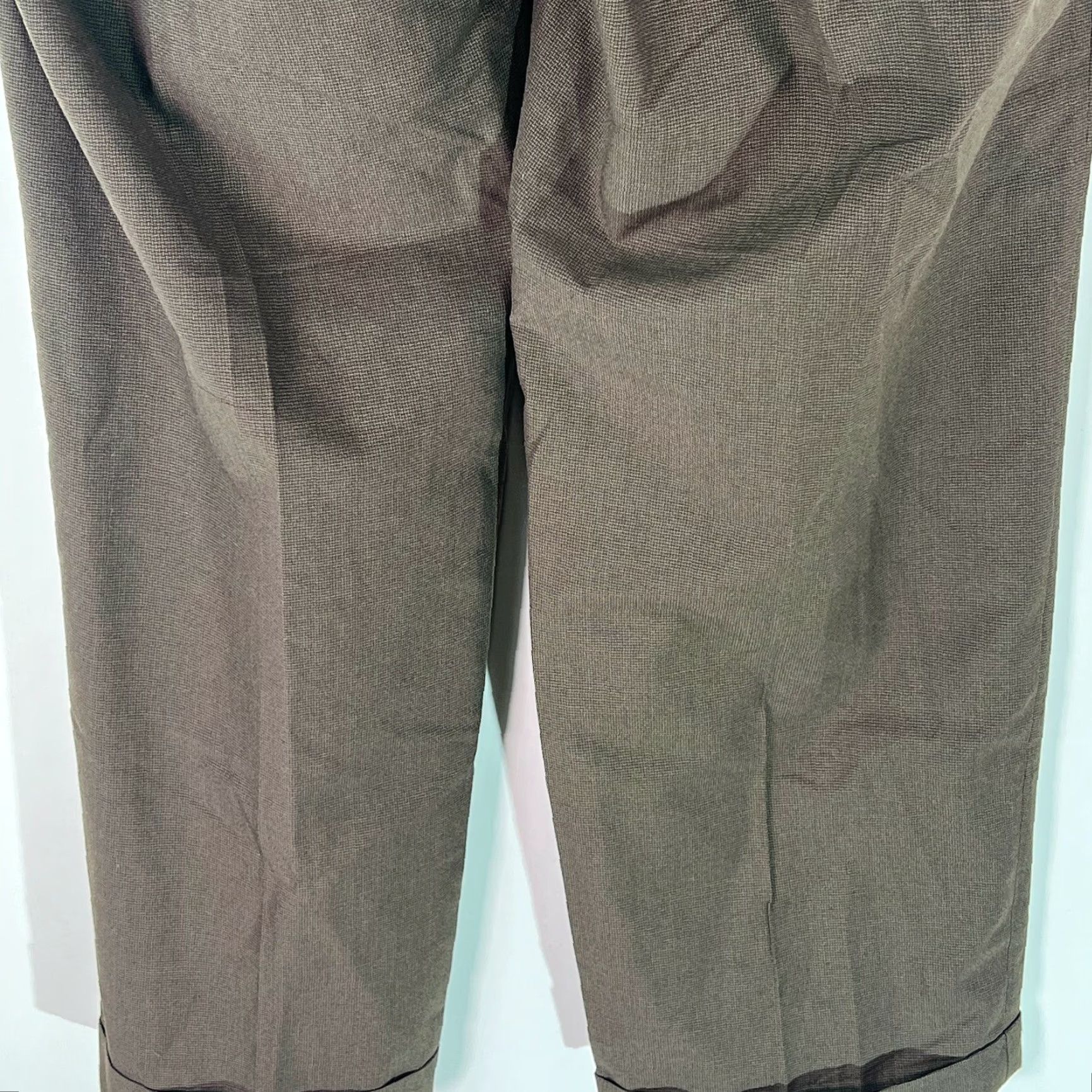 Louis Raphael Men Dress Pant Straight Mid Rise Chocolate Brown 36X32 Pant Formal Casual Bro wn?