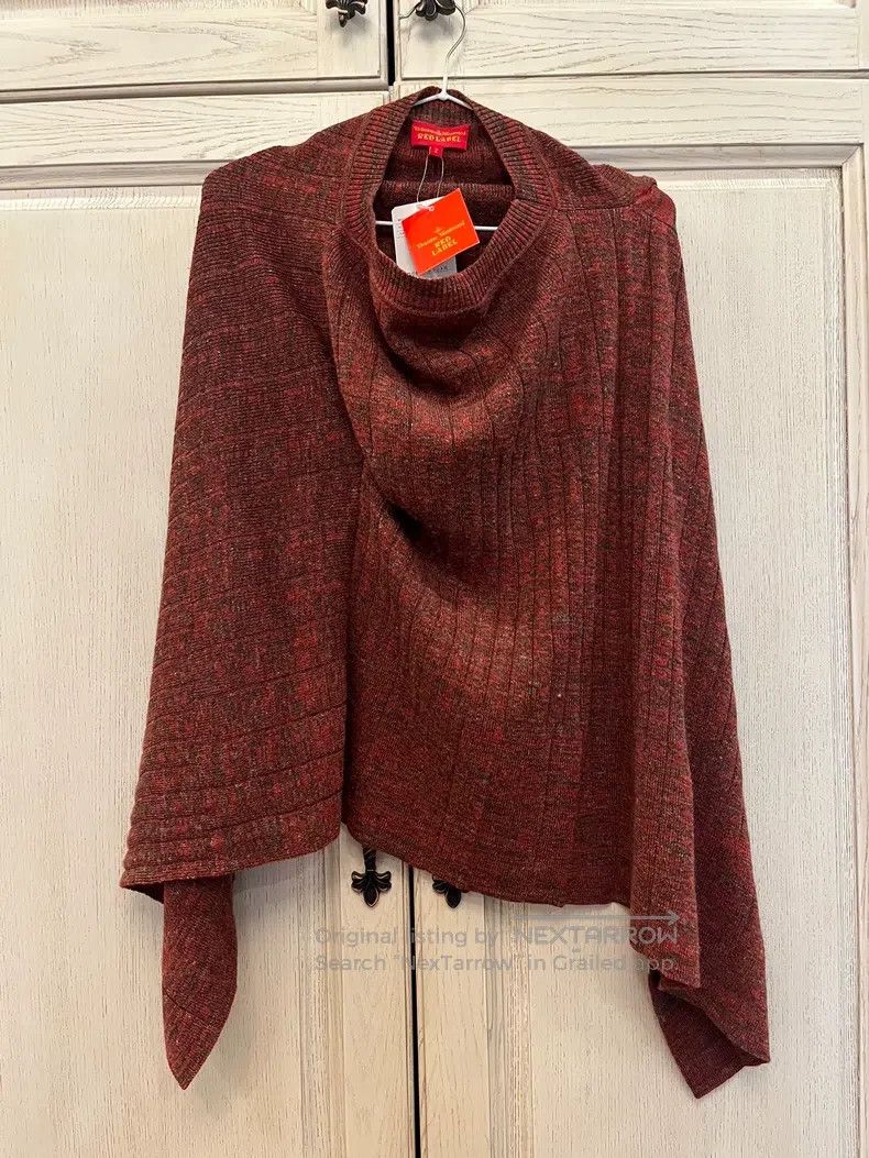 Vivienne Westwood Vivienne Westwood Asymmetrical knit poncho shawl coat Size M / US 6-8 / IT 42-44 - 1 Thumbnail