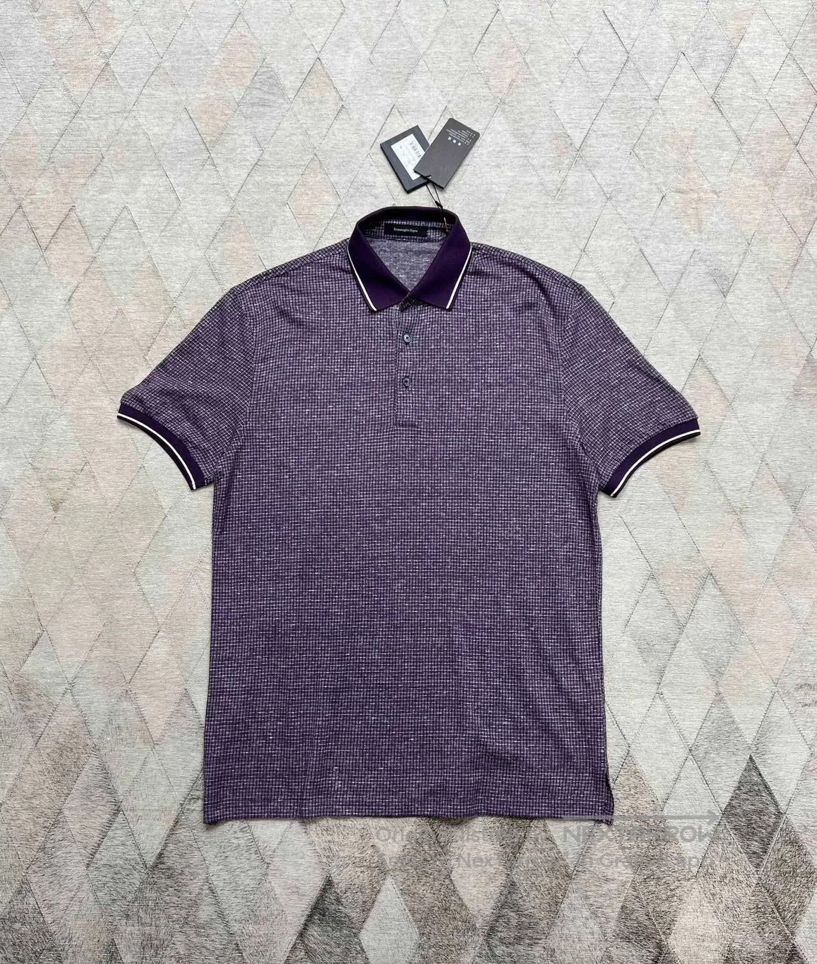Ermenegildo Zegna Ermenegildo Zegna Linen Cotton Knit Polo. Size US M / EU 48-50 / 2 - 1 Thumbnail