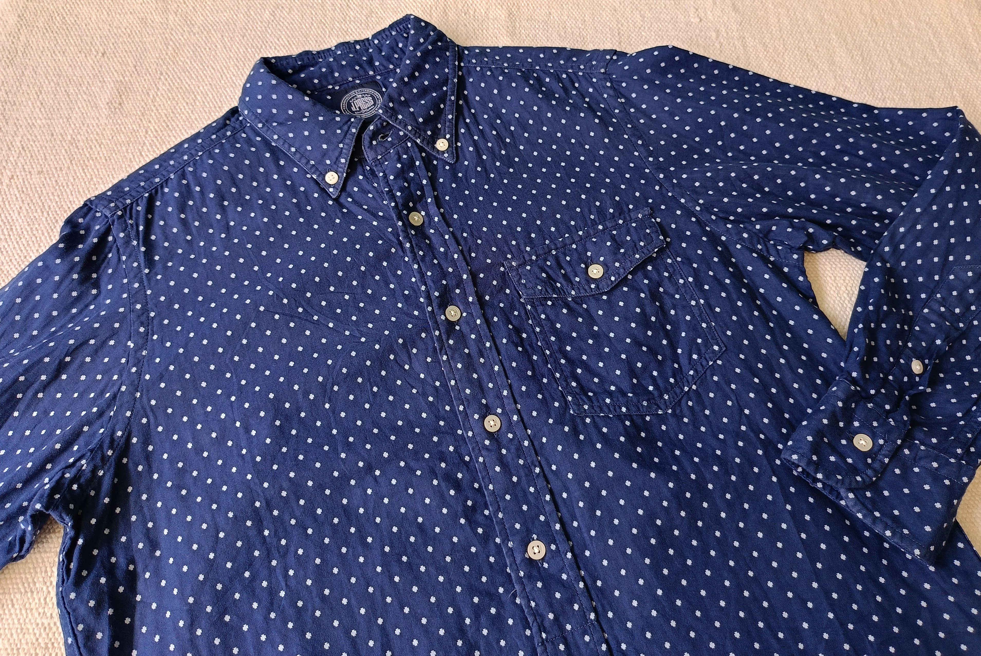 J. Press JPress J.Press New York navy blue polka dot shirt Size US M / EU 48-50 / 2 - 10 Thumbnail