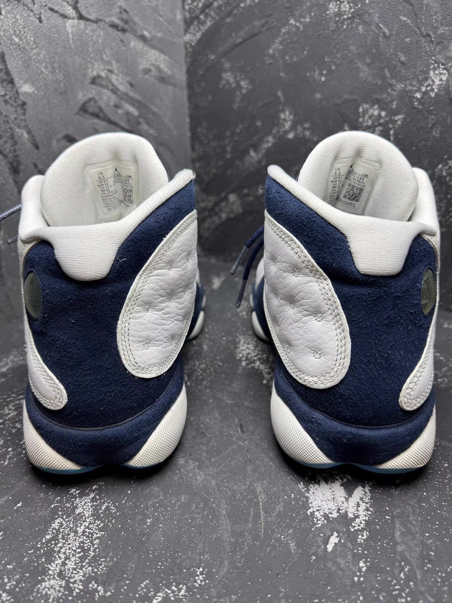Nike Air Jordan 13 Obsidian White Blue Q10 Size US 9.5 / EU 42-43 - 5 Thumbnail