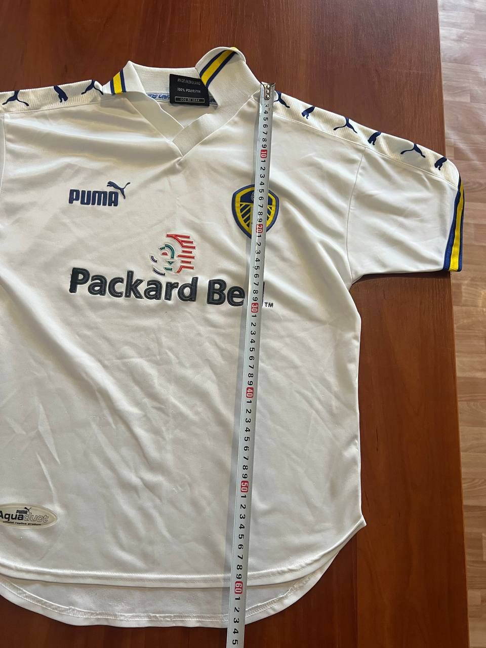 Puma 1998/2000 LEEDS UNITED HOME SOCCER JERSEY FOOTBALL SHIRT 32 Size US XS / EU 42 / 0 - 21 Thumbnail