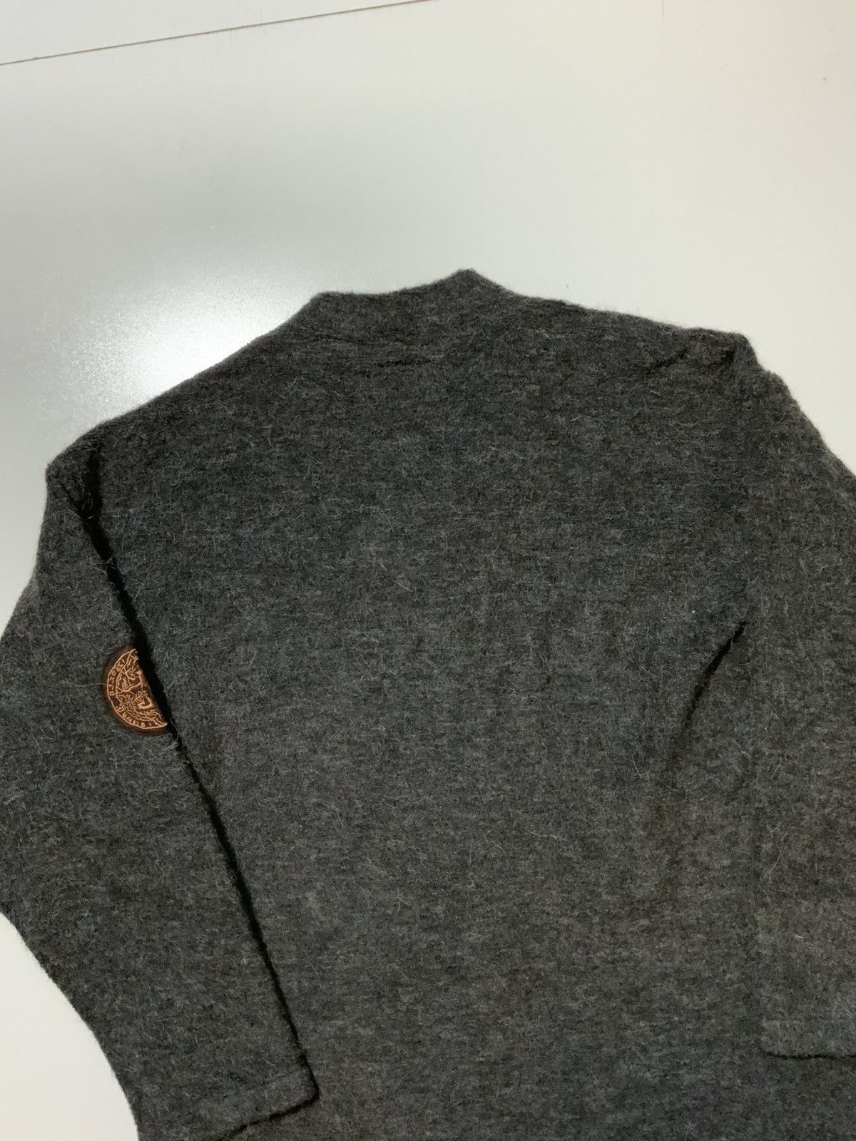 Gianfranco Ferre Vintage Ferre Italy Fuzzy Wool Henley Pullover Sweater Size US M / EU 48-50 / 2 - 4 Thumbnail
