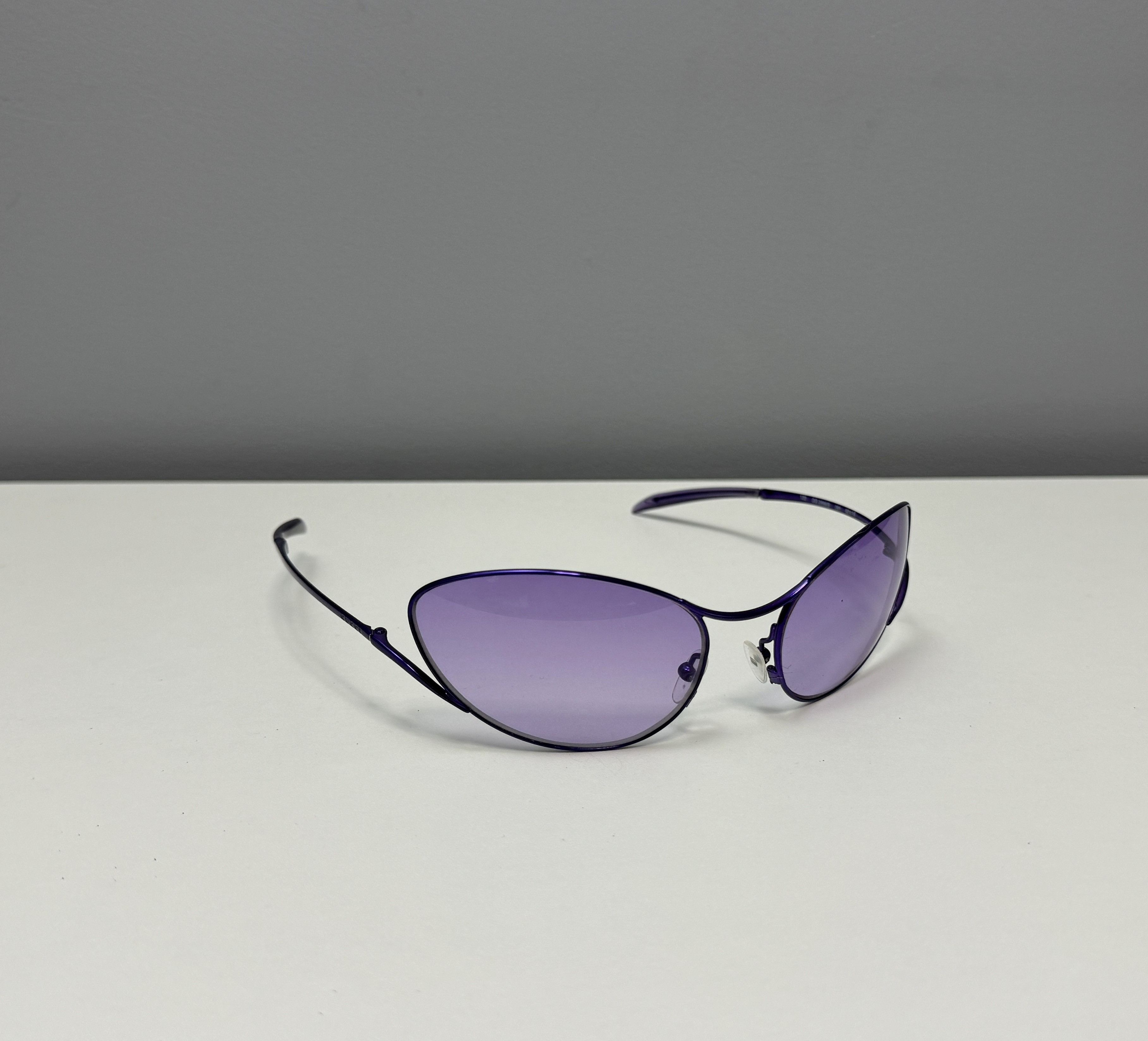 Gucci Purple-Gray Oval Women\'s Sunglasses Gucci Oversized Oval GG Sunglasses - Bergdorf Goodman main image 3
