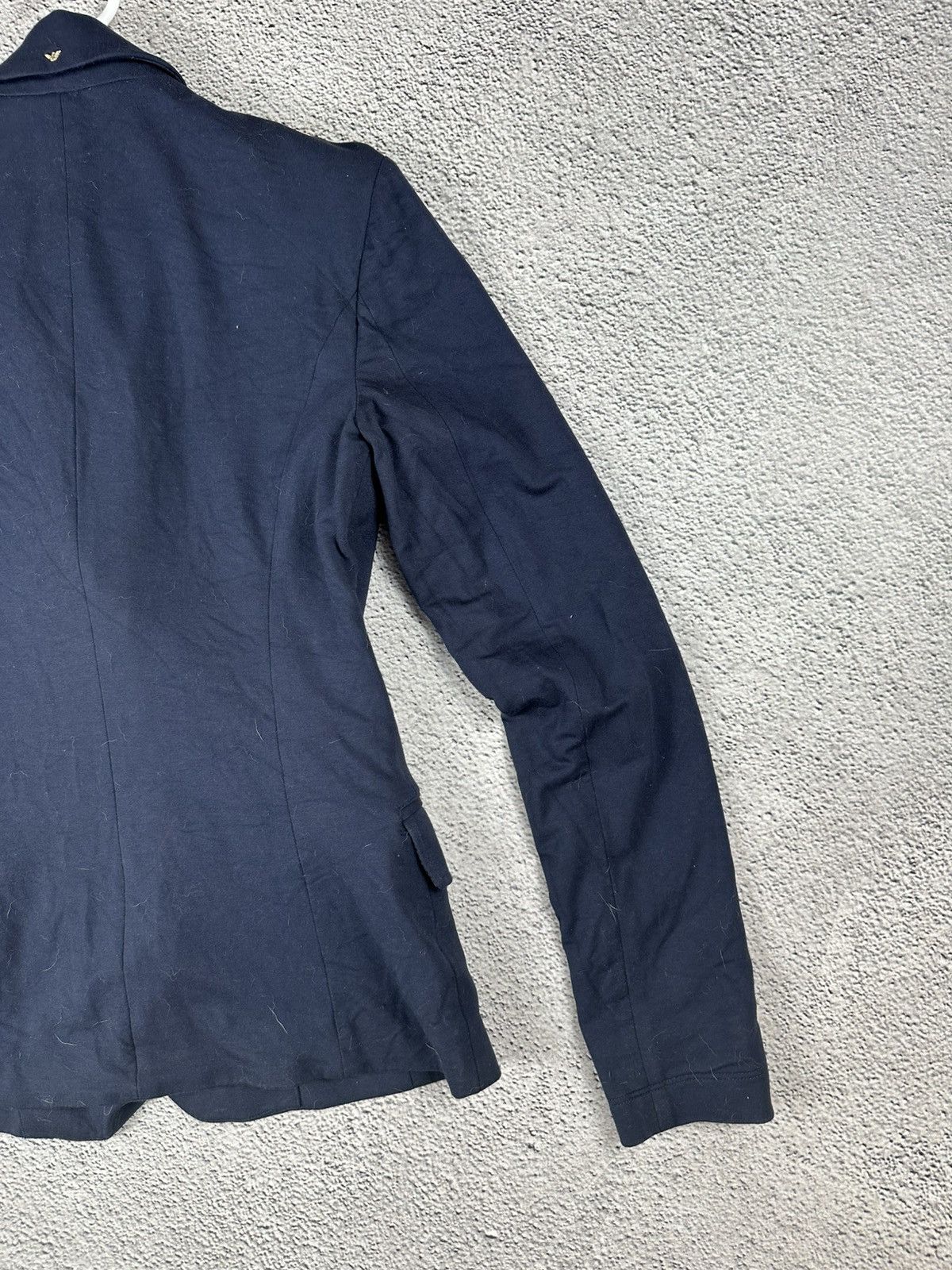 Giorgio Armani Armani Jeans Woman’s Blue Coat Jacket Old Money Style Size M / US 6-8 / IT 42-44 - 8 Thumbnail