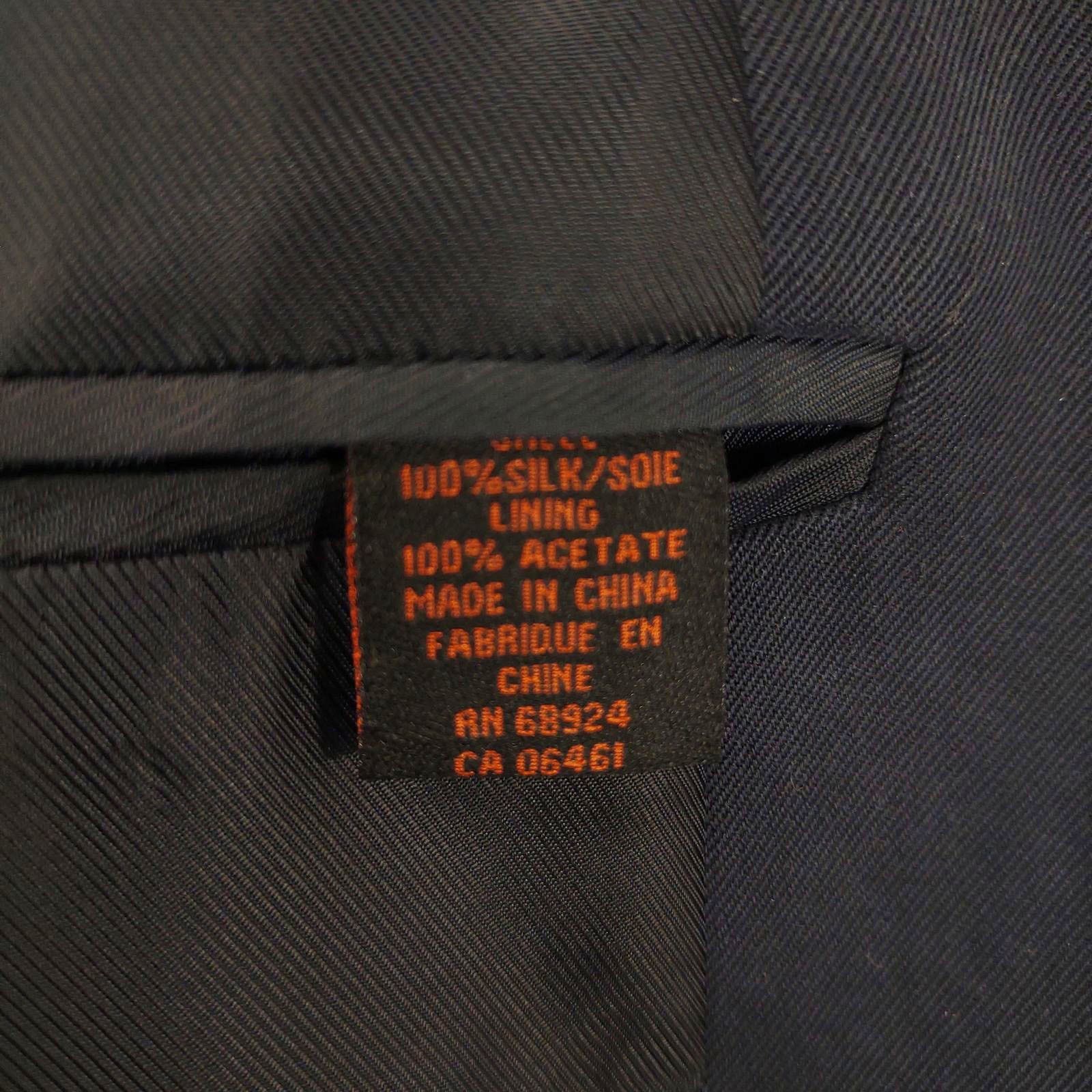 Other AXIS Men's XL Navy Blue Silk 3-Button Blazer Jacket Size US XL / EU 56 / 4 - 5 Thumbnail