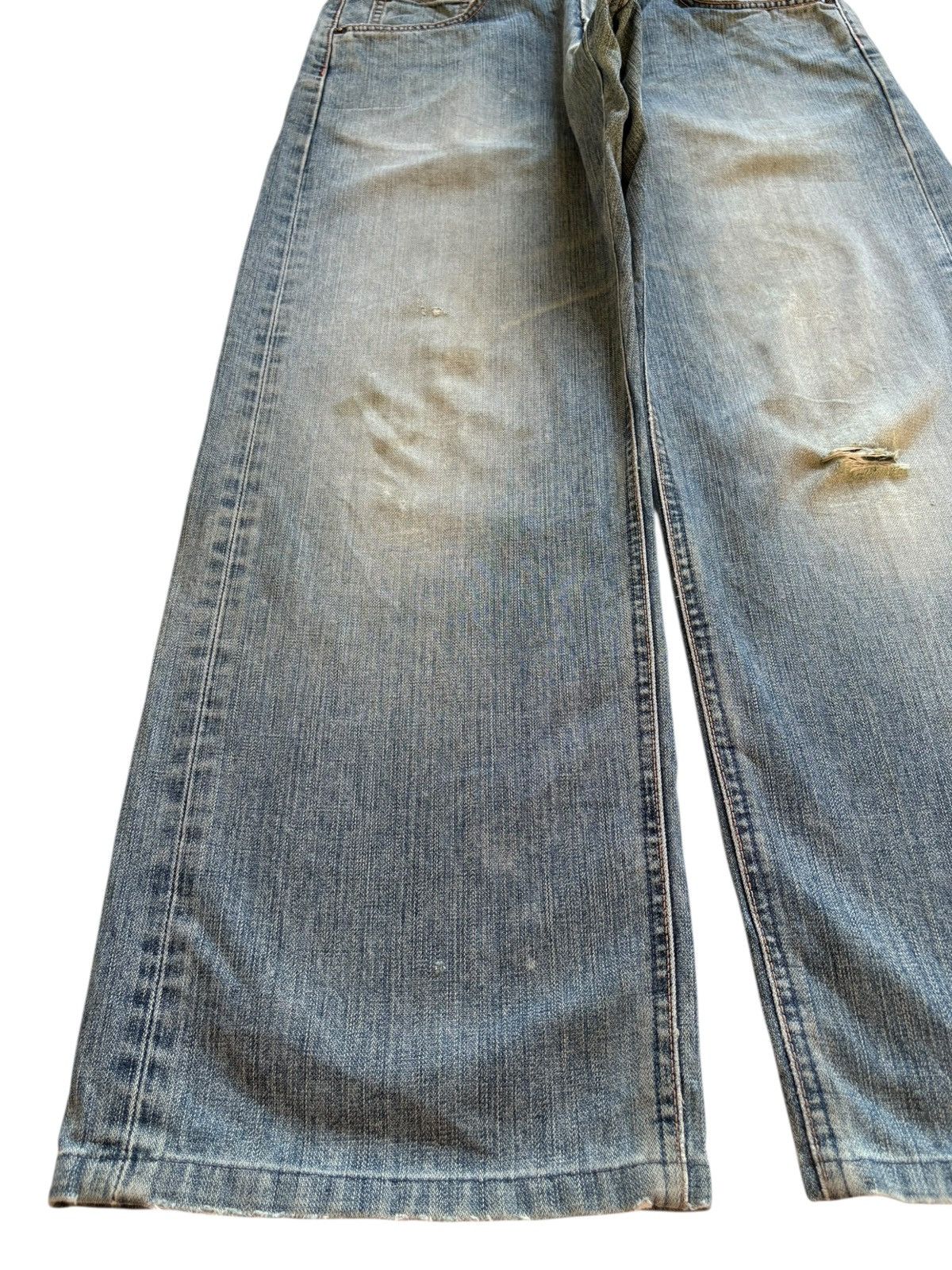 Edwin Exclusive Vintage Edwin Mud Wash Distressed Loose Baggy Jean Size US 30 / EU 46 - 6 Thumbnail