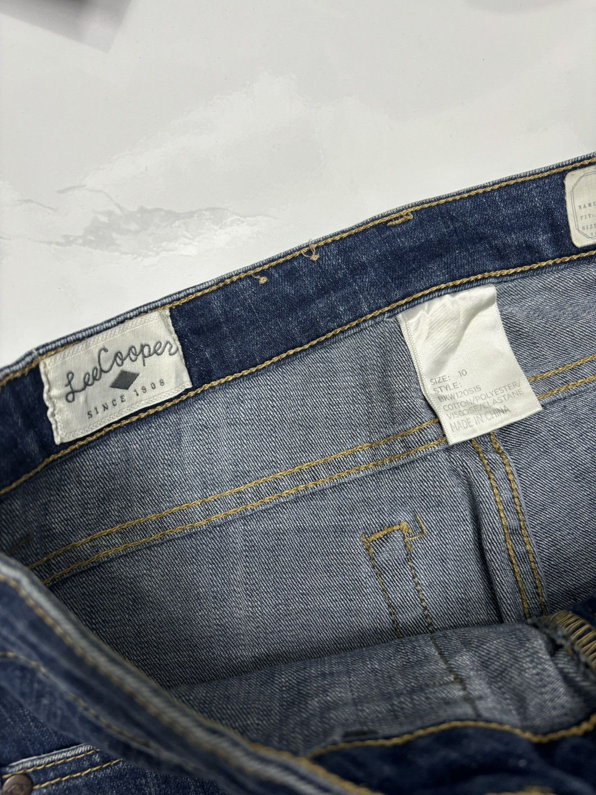 If Six Was Nine Vintage 90s Lee Cooper Super Flare Denim Jeans Size 28" / US 6 / IT 42 - 11 Thumbnail