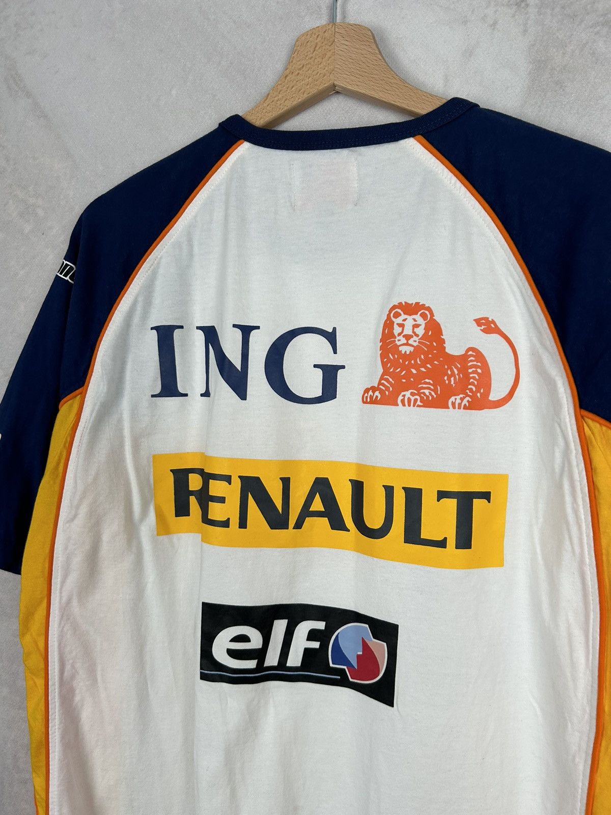 Formula 1 Vintage Renault Racing Motorsport Graphic Tee 90s Y2K Size US XL / EU 56 / 4 - 2 Thumbnail
