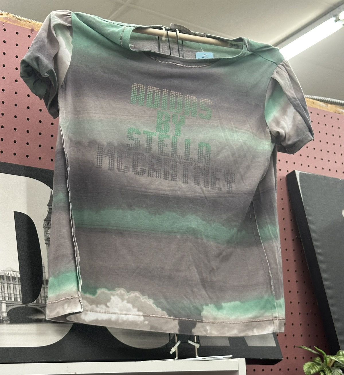 Stella McCartney Stella McCartney Green and Grey Addias Shirt Size S / US 4 / IT 40 - 2 Thumbnail