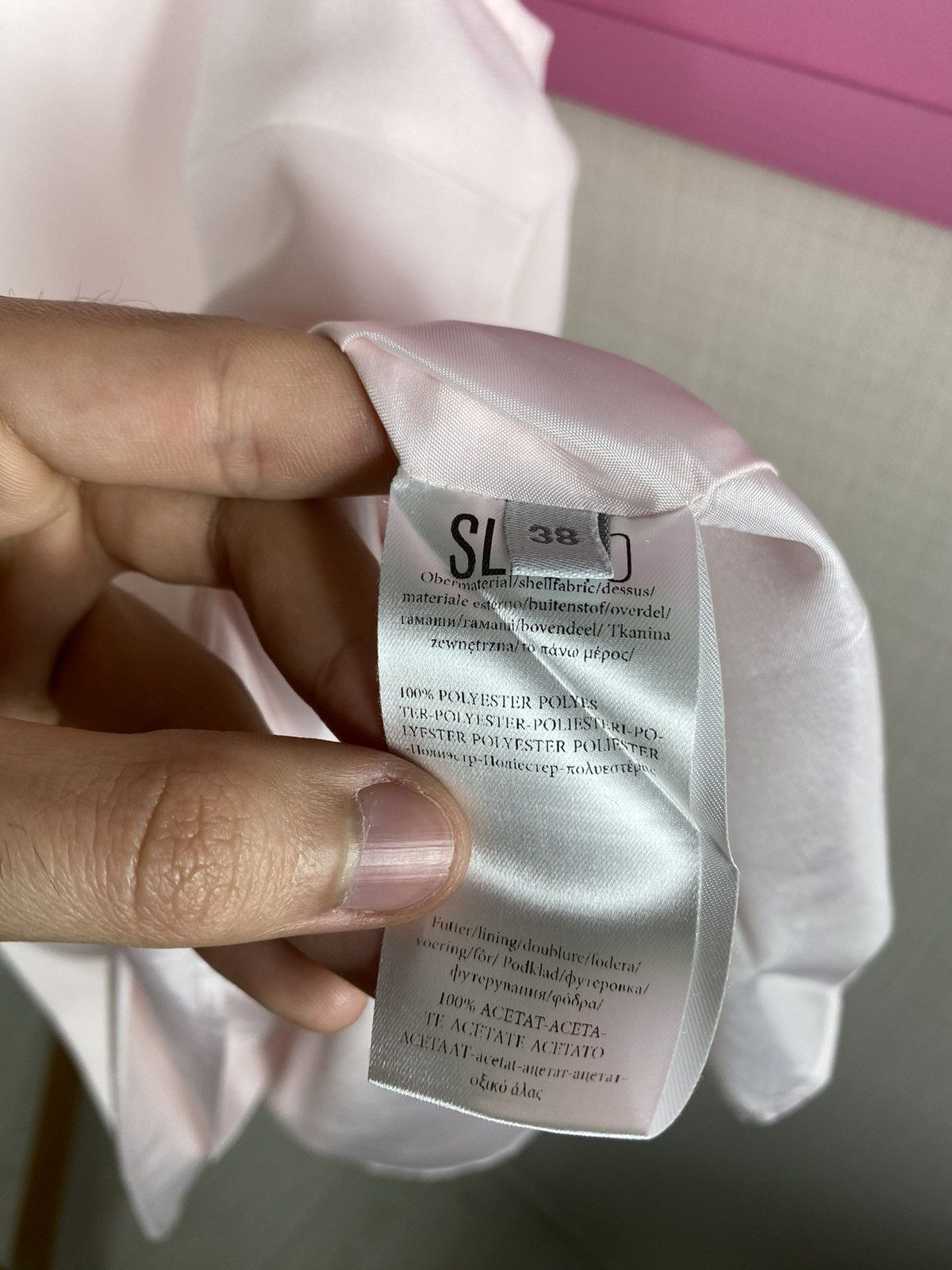 Designer Sly 010 Blouse Top Pink Size S / US 4 / IT 40 - 8 Thumbnail