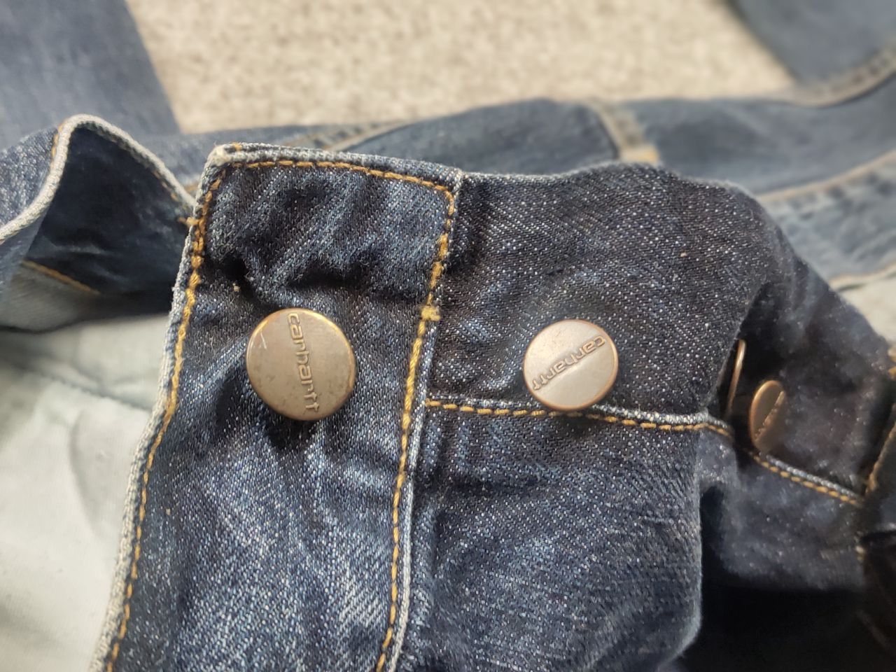 Carhartt Carhartt Texas pants Faded denim Vintage USA straight Style Size US 33 - 12 Thumbnail