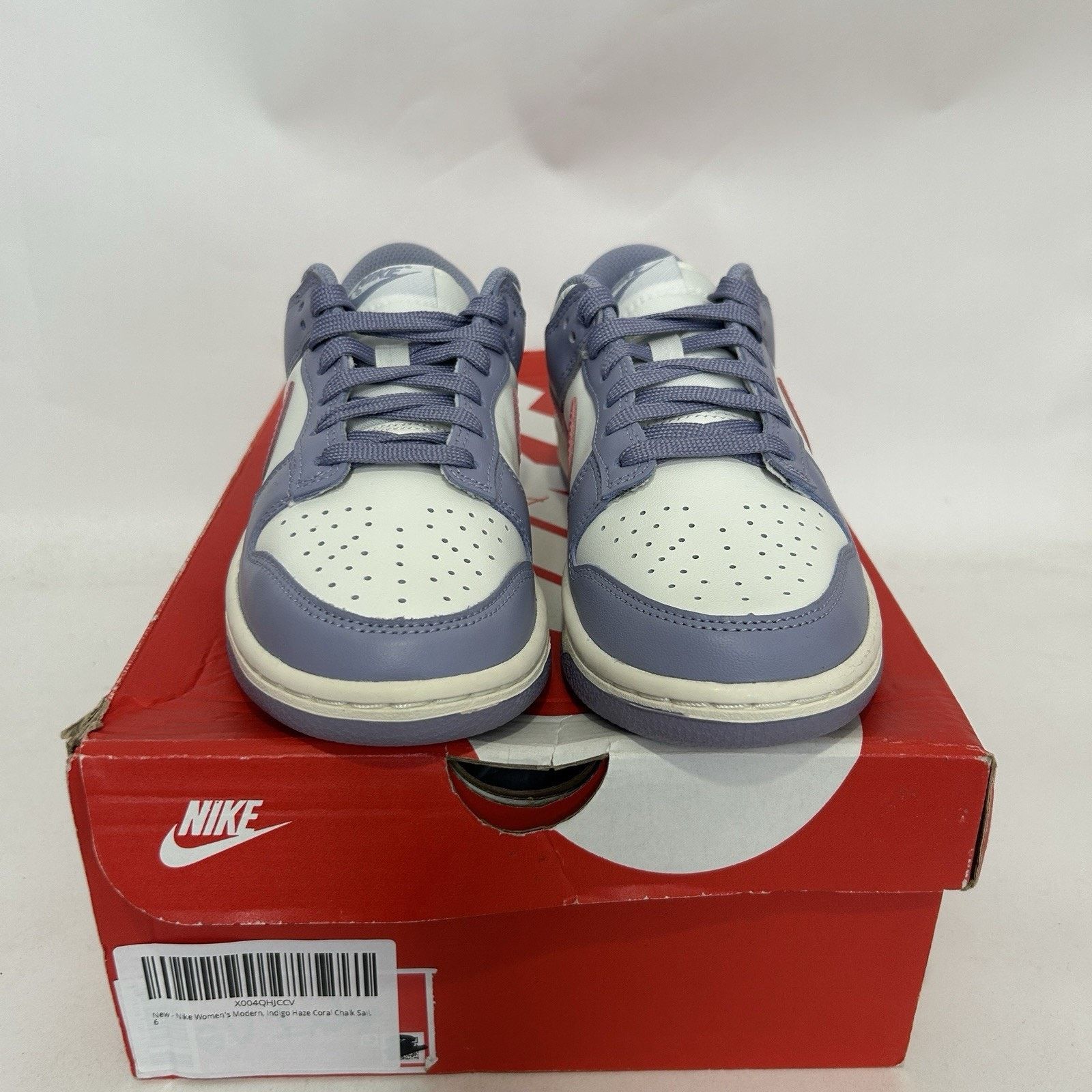 Nike Nike Dunk Low WMNS “Indigo Haze Purple White” Size US 6 / IT 36 - 2 Thumbnail